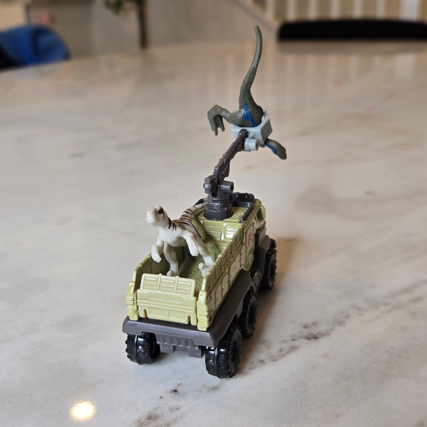 mini velociraptors + truck