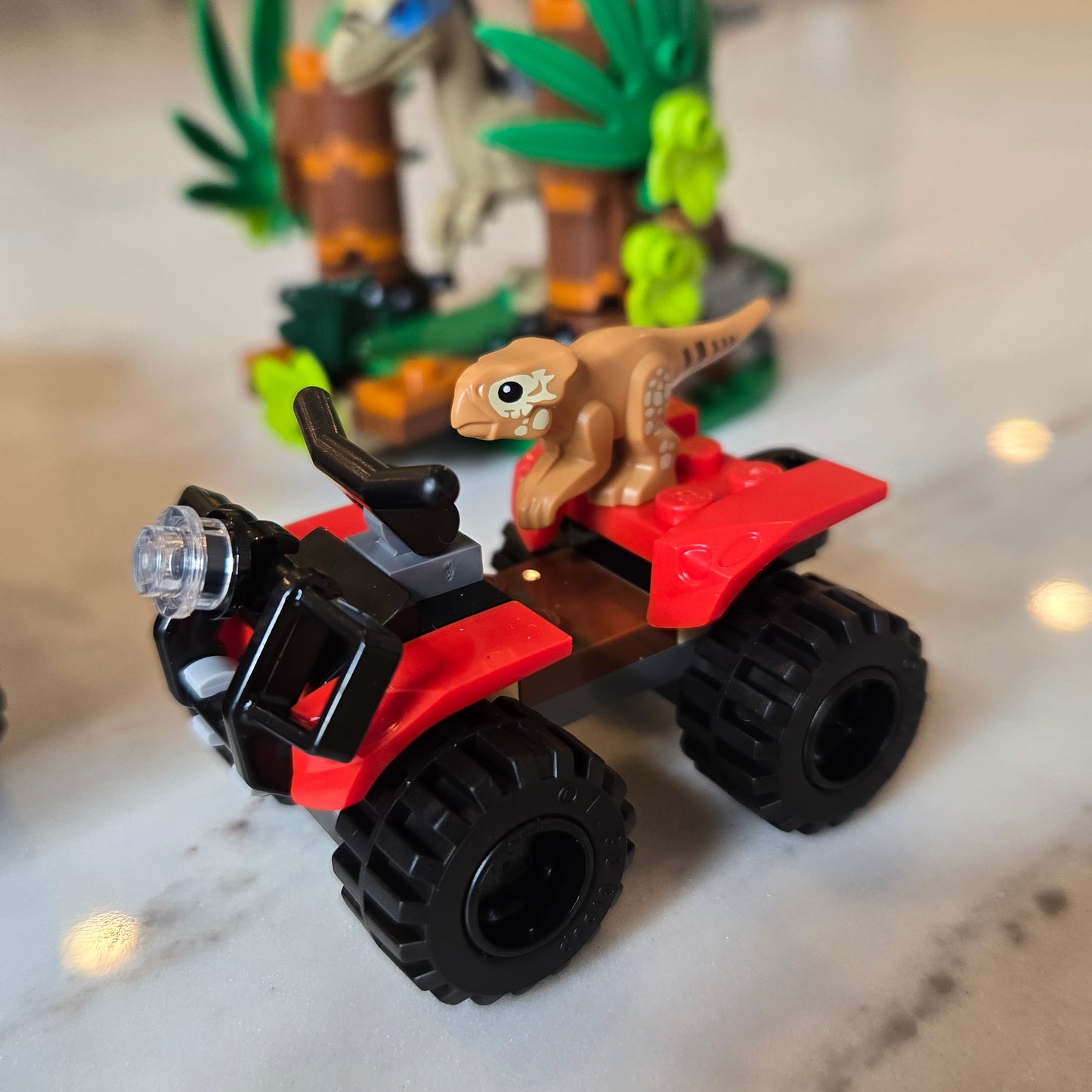 PREBUILT dino jeep set