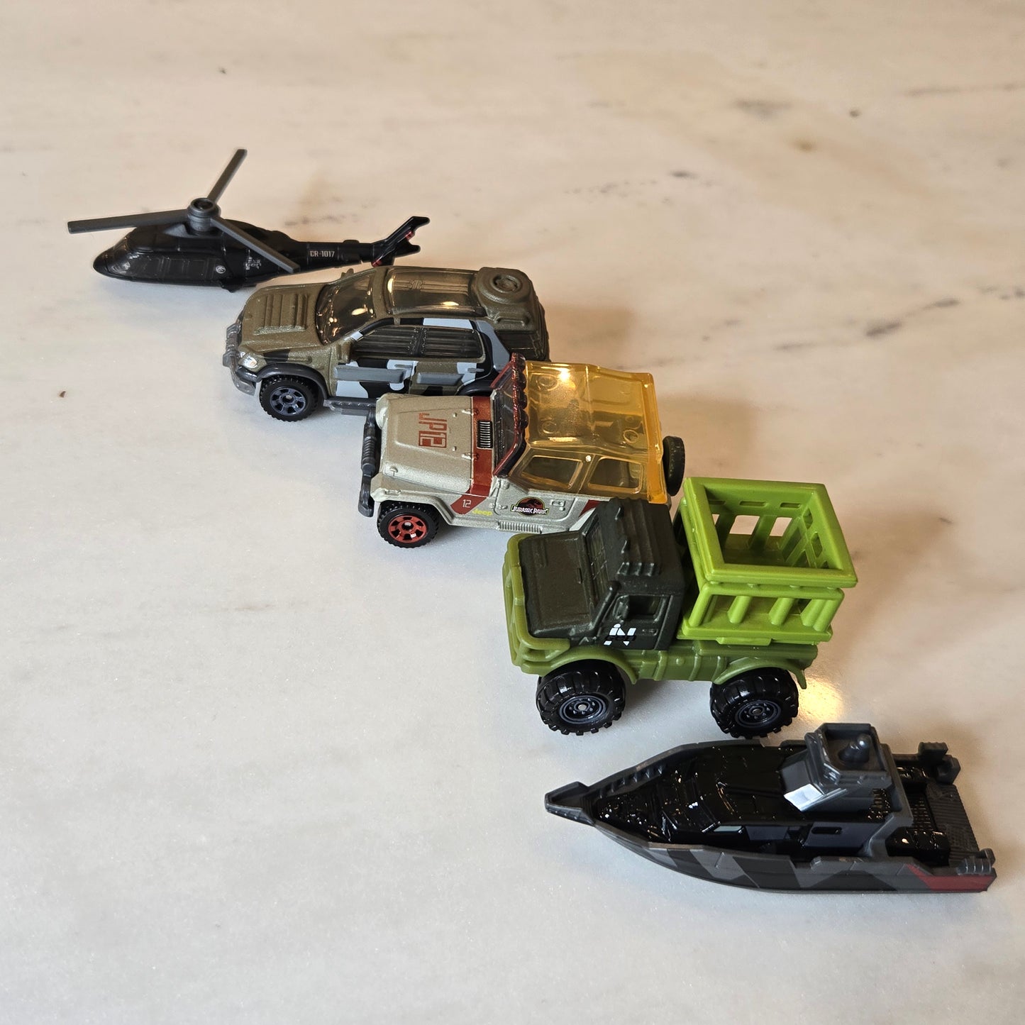jurassic world mini cars