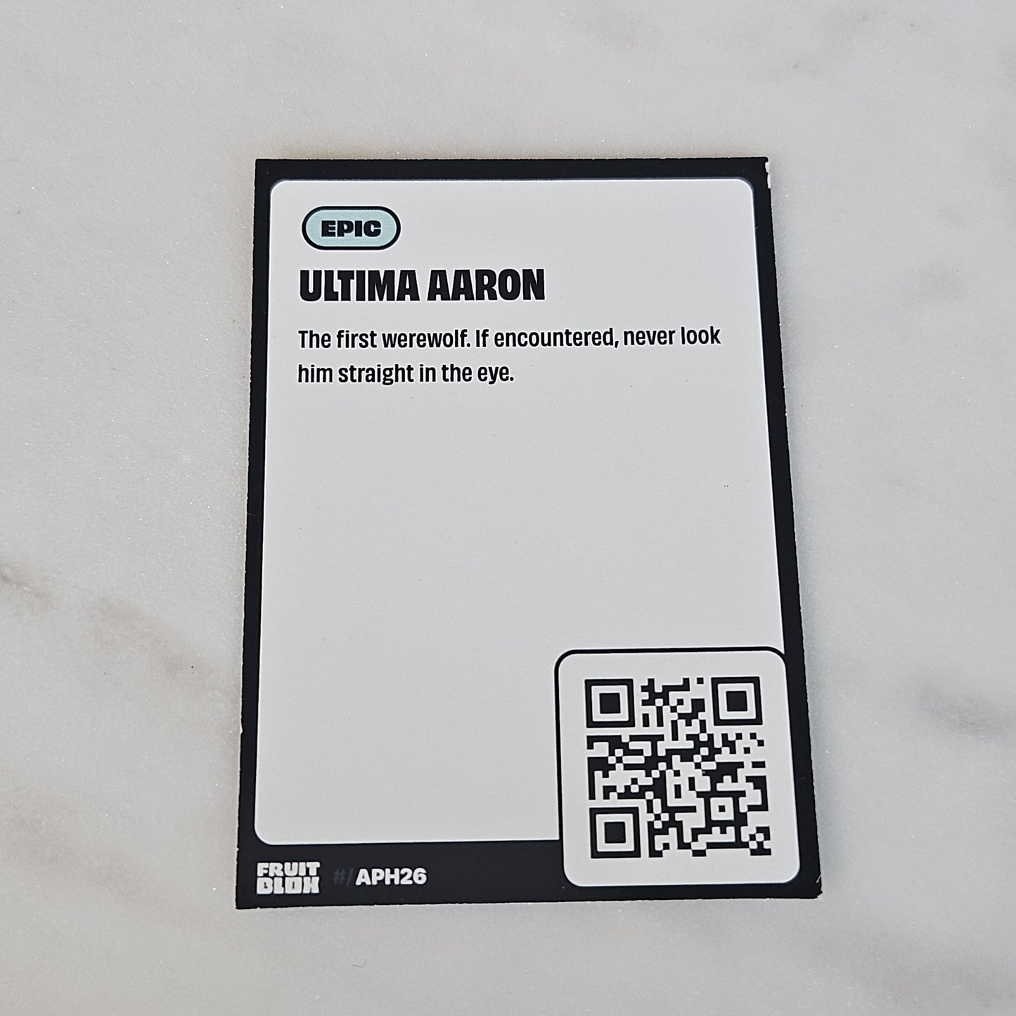 ultima aaron aphmau trading card