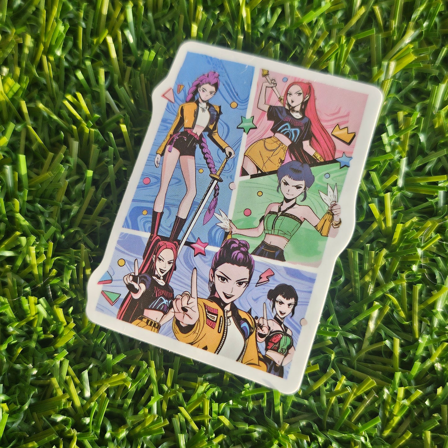 colorful huntrix sticker