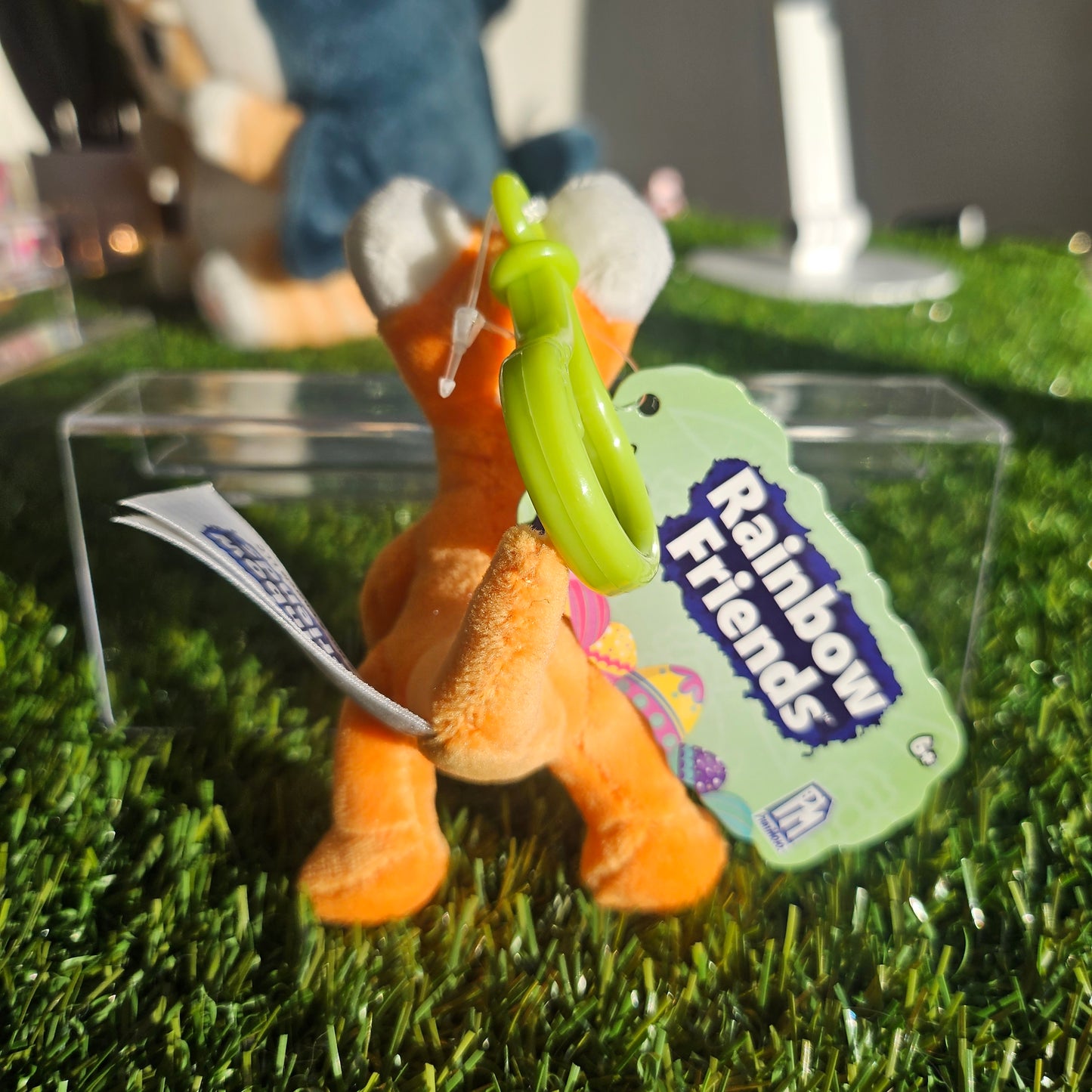 orange rainbow friends keychain