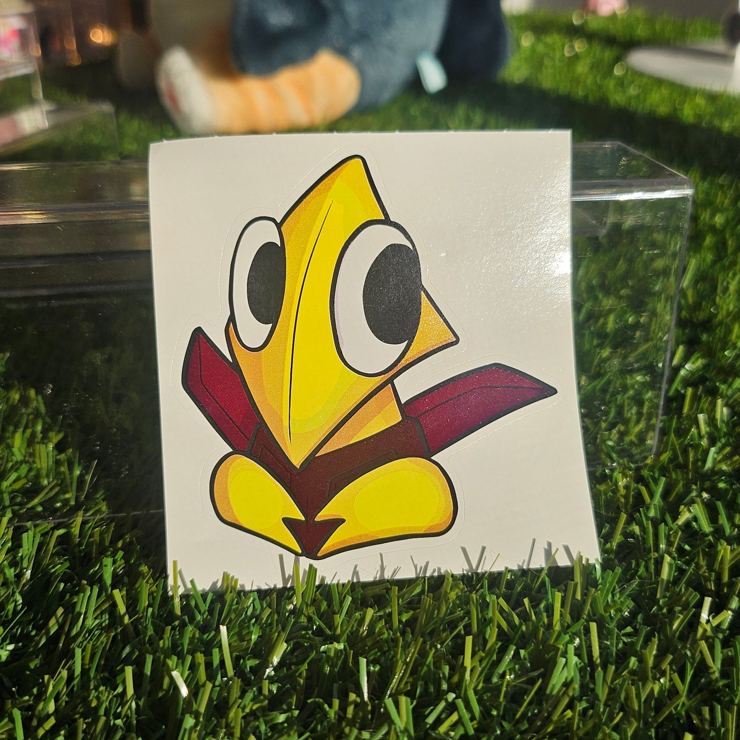 yellow sticker