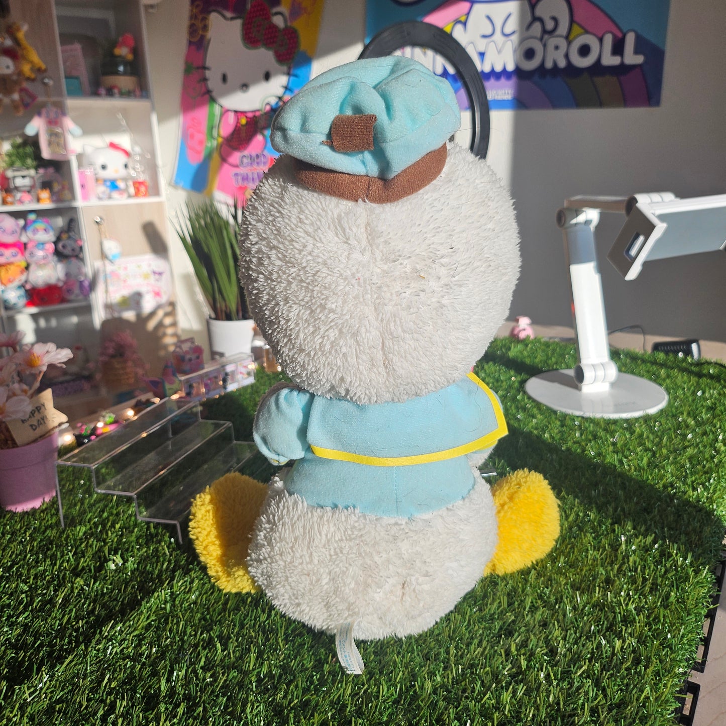 sailor duck with heart plushie