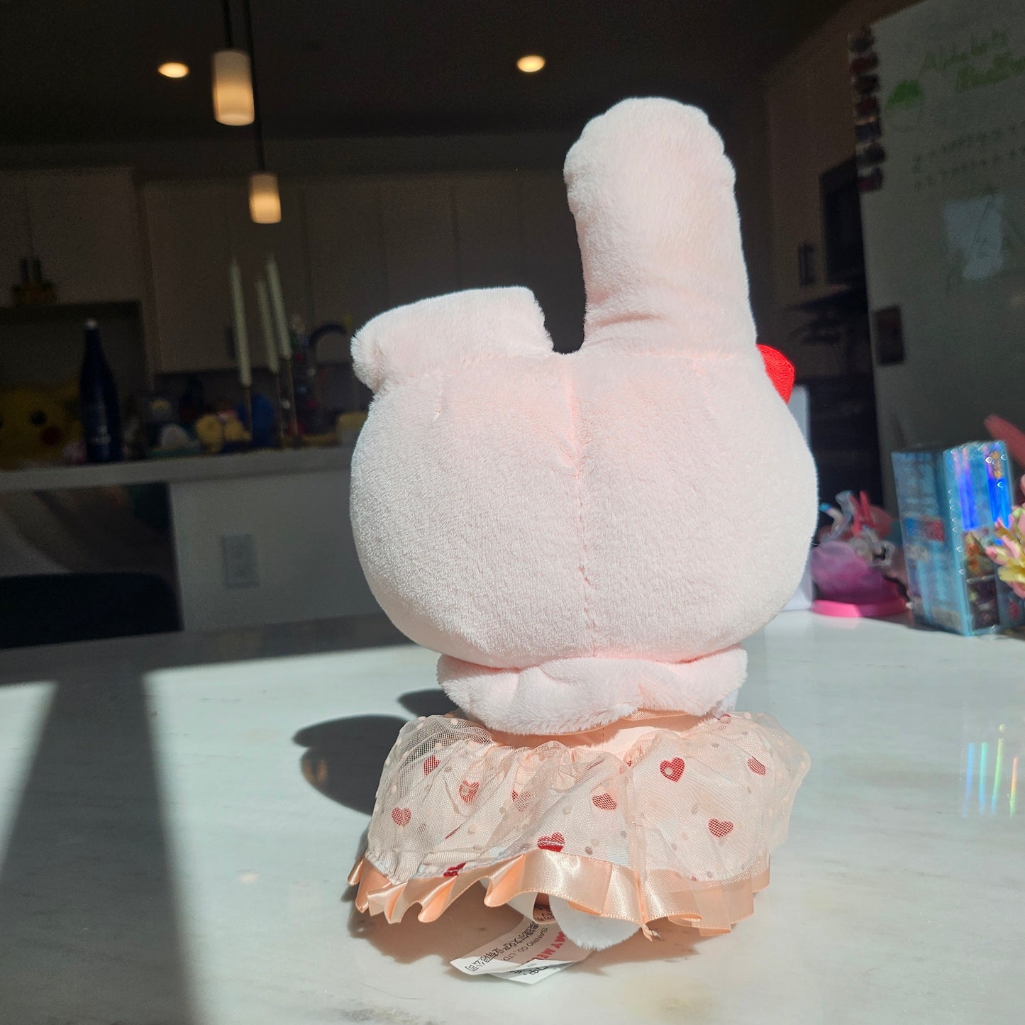 pink bunny plushie