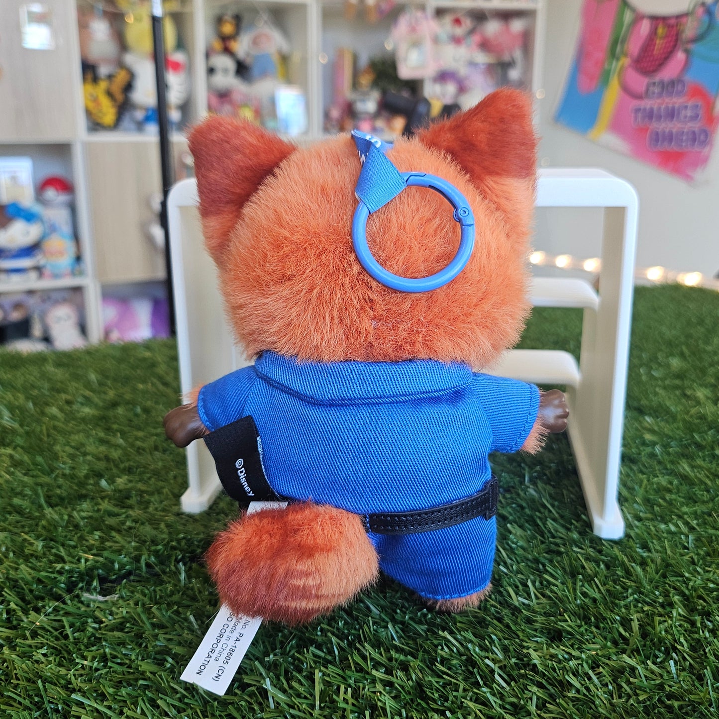 police nick plush keychain