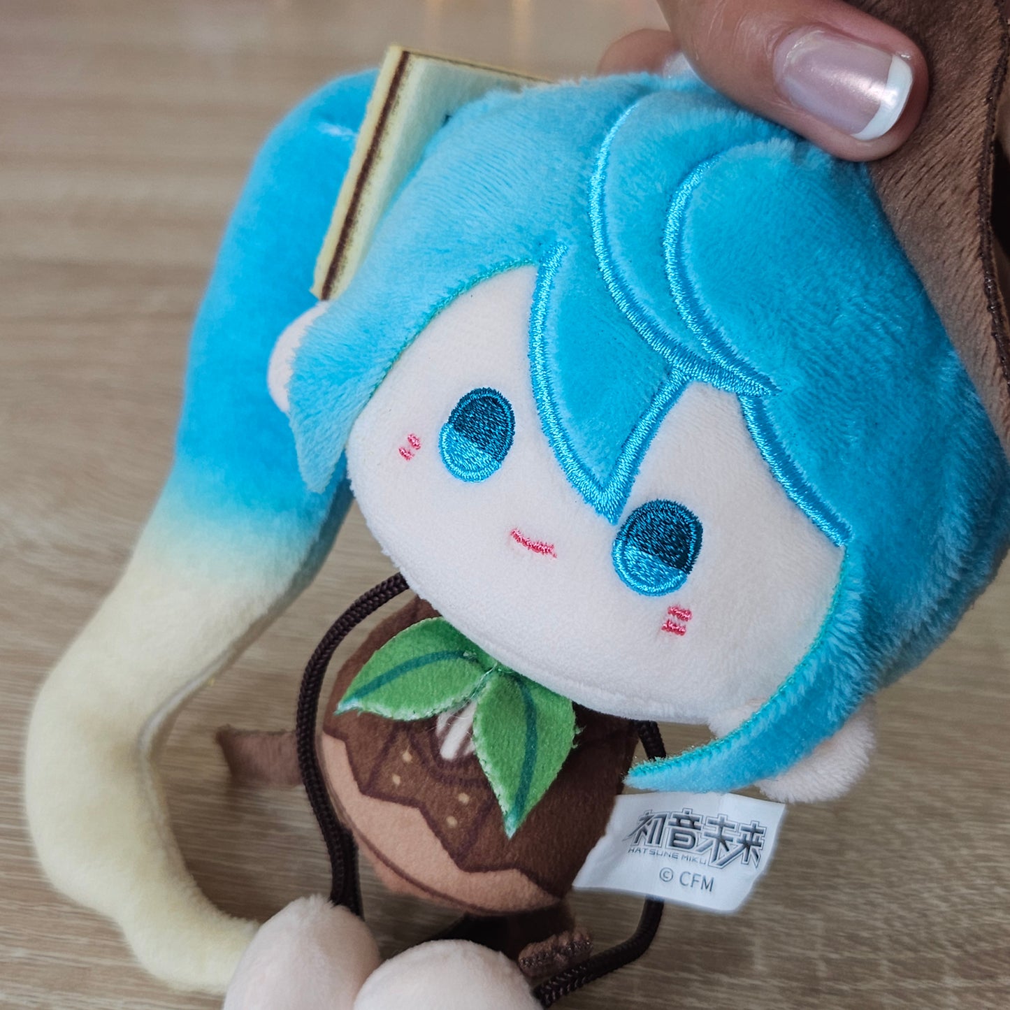 miku tiramisu style plush keychain