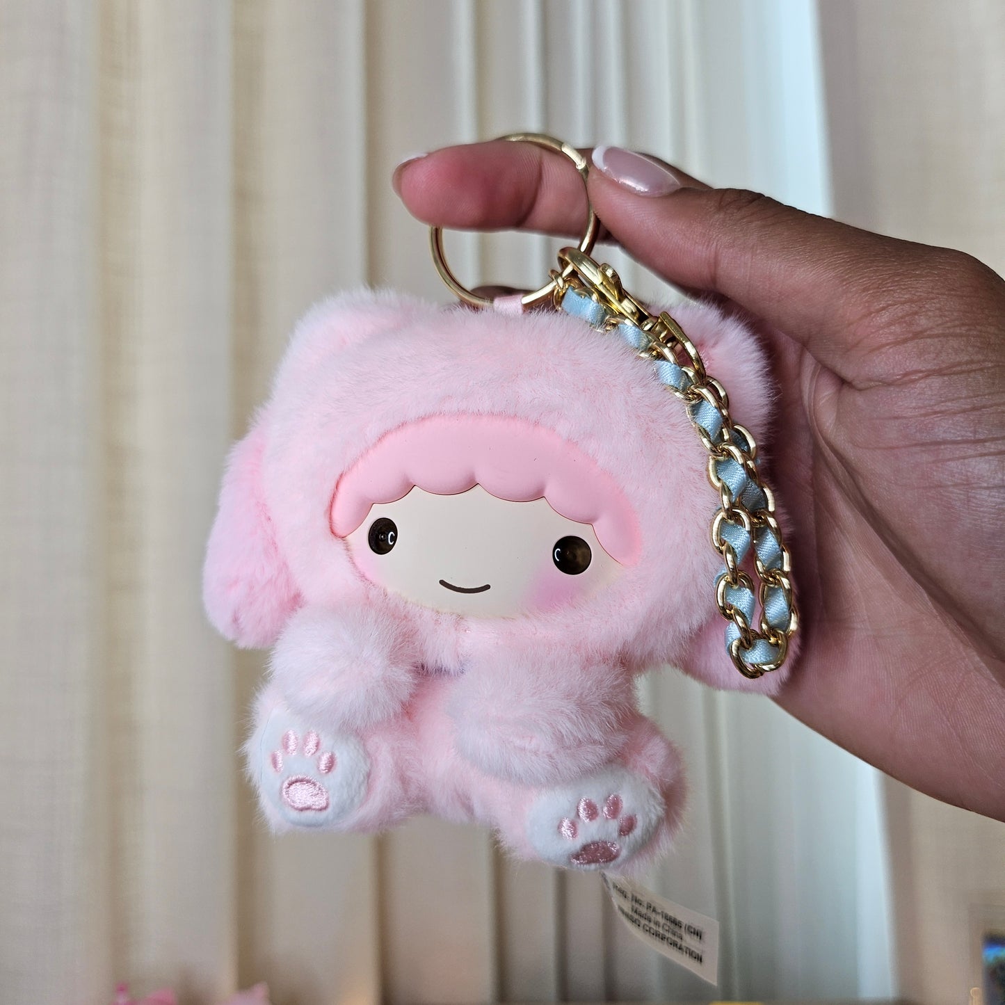 peek a meow miniso plush keychain (lala)