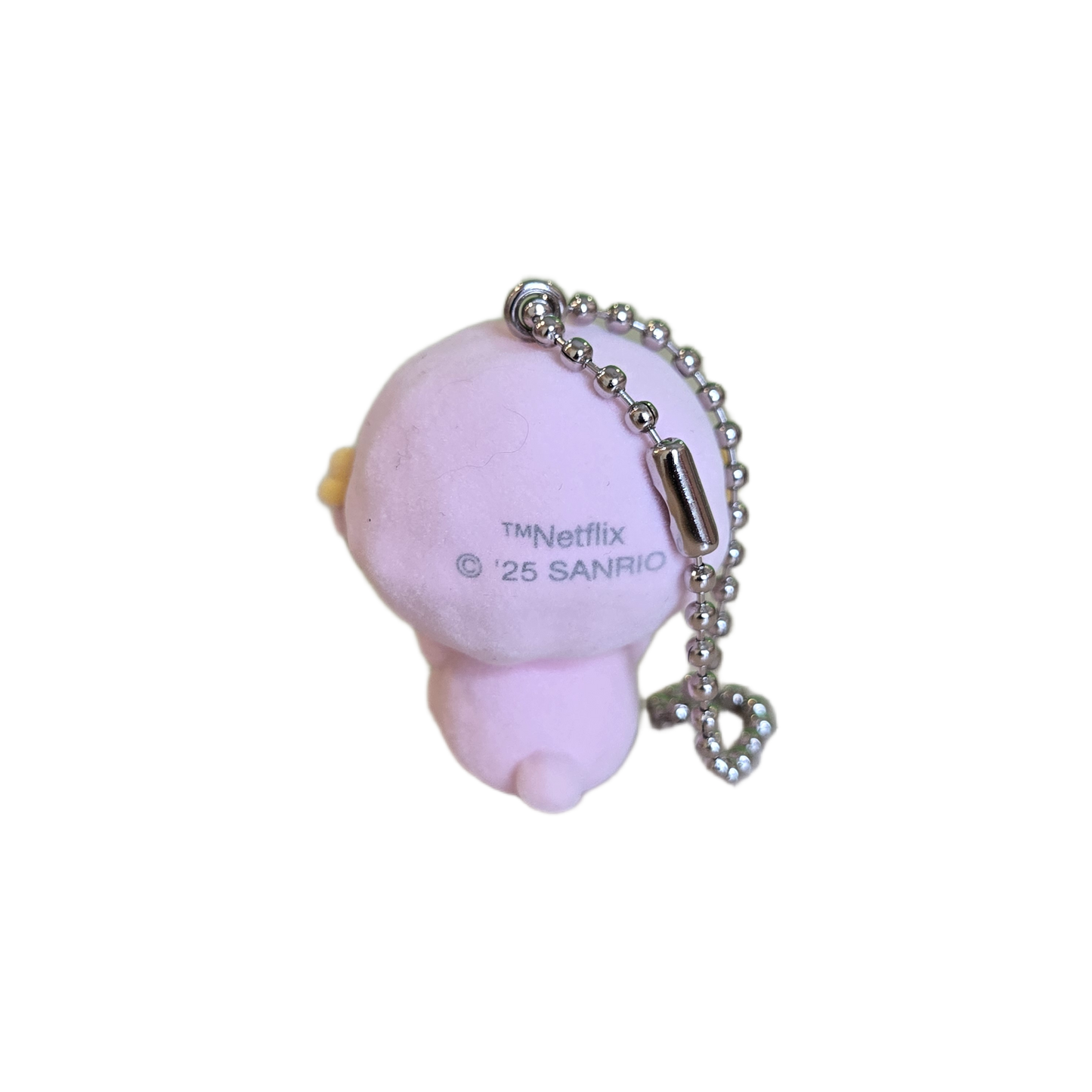 piano sitting flocked keychain