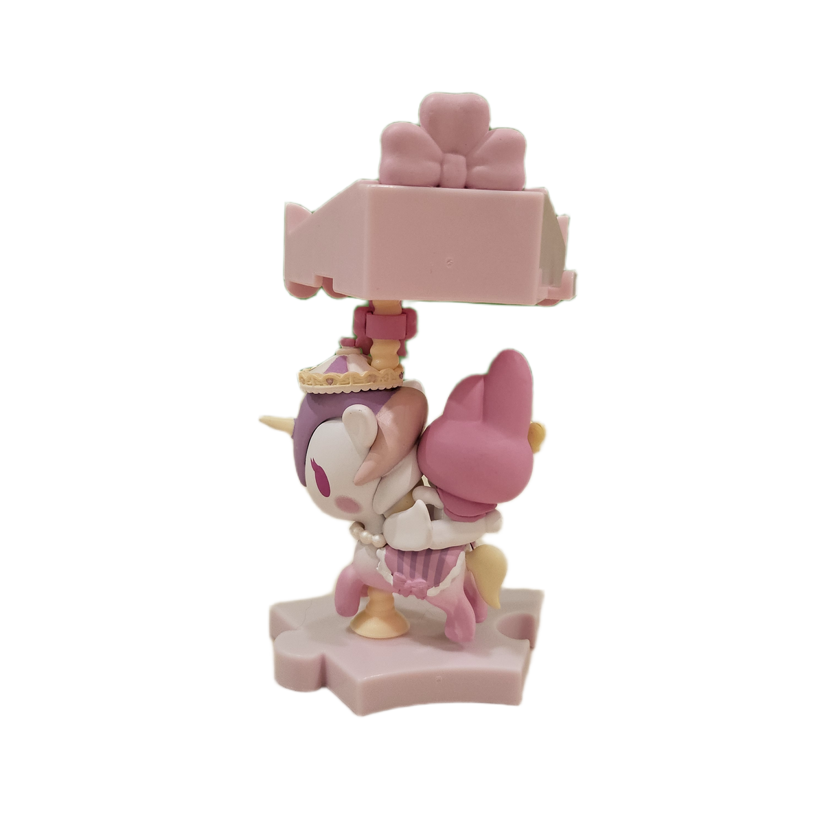 pink bunny carousel piece