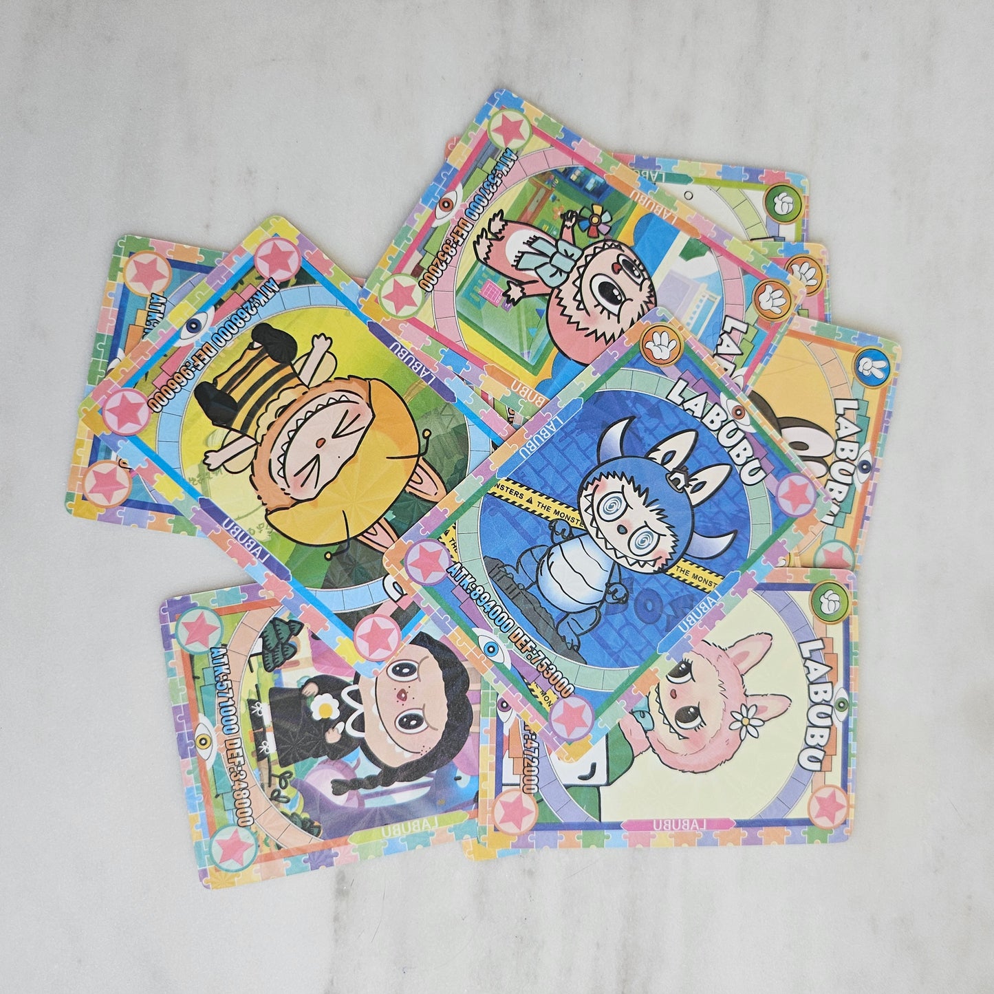 10 trading cards