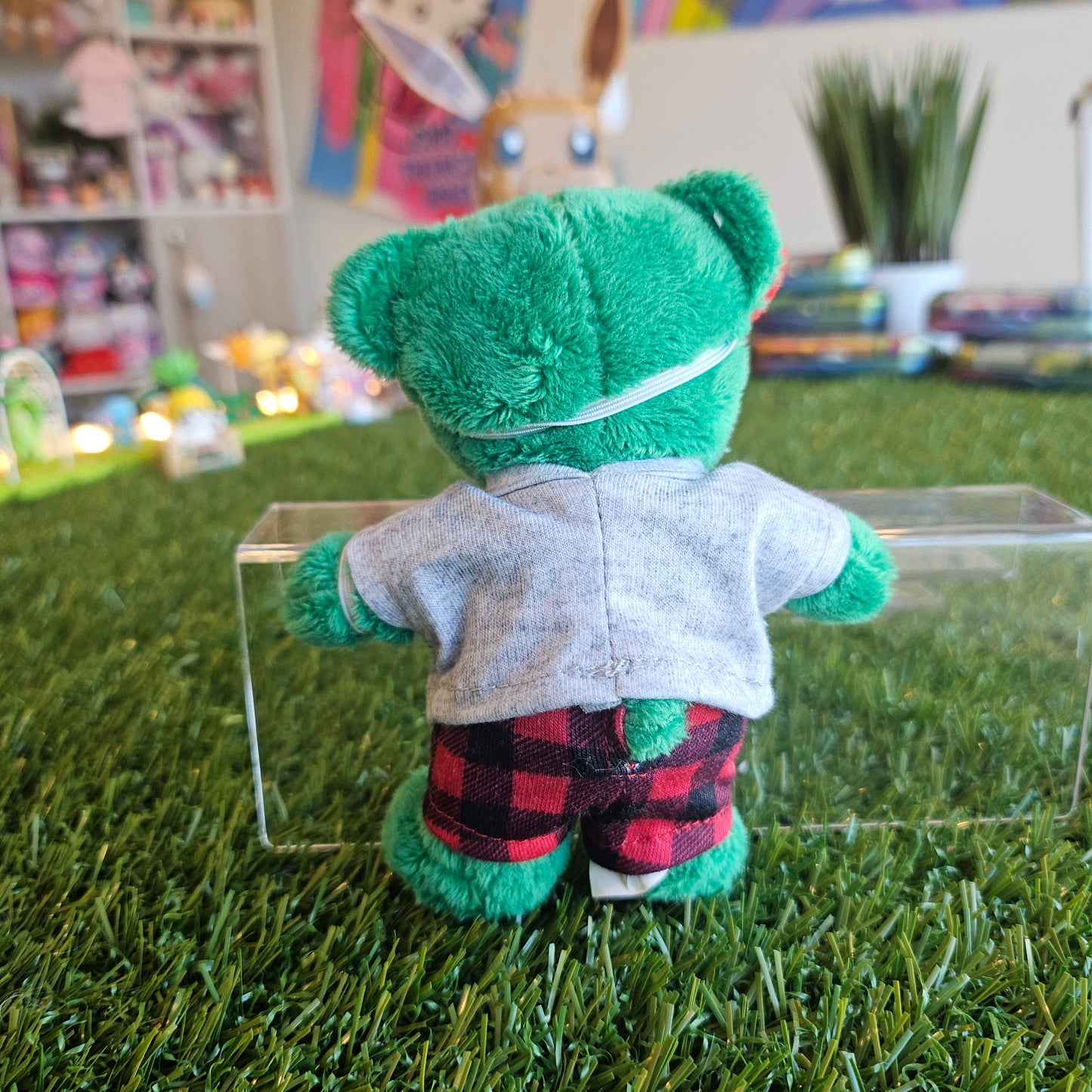 mini build a bear (green bear)