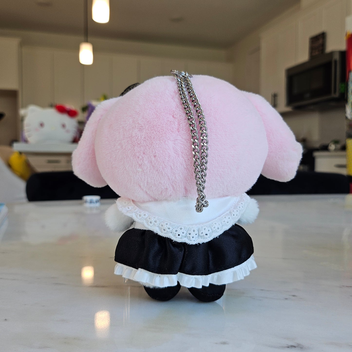 pink bunny fancy keychain