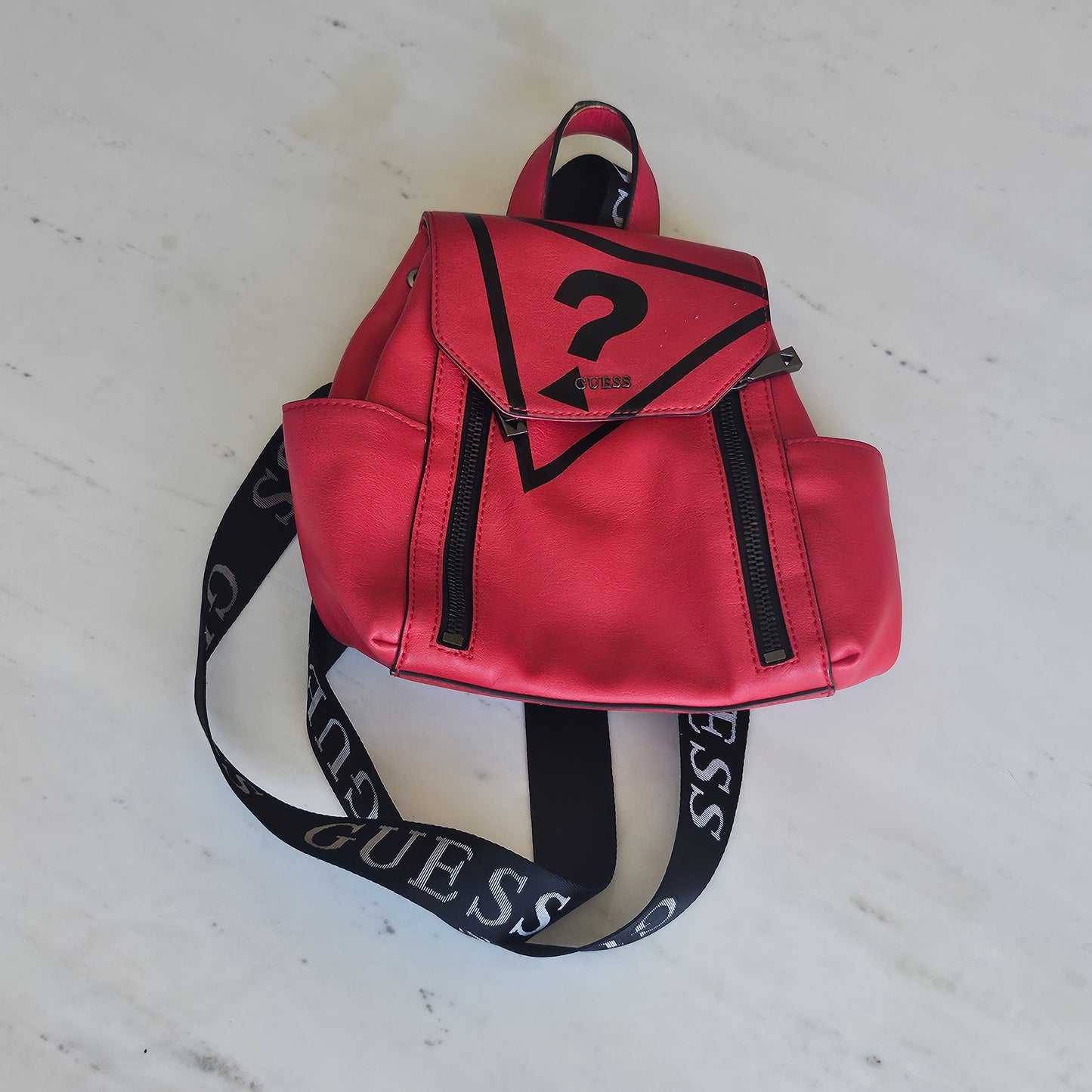 red backpack