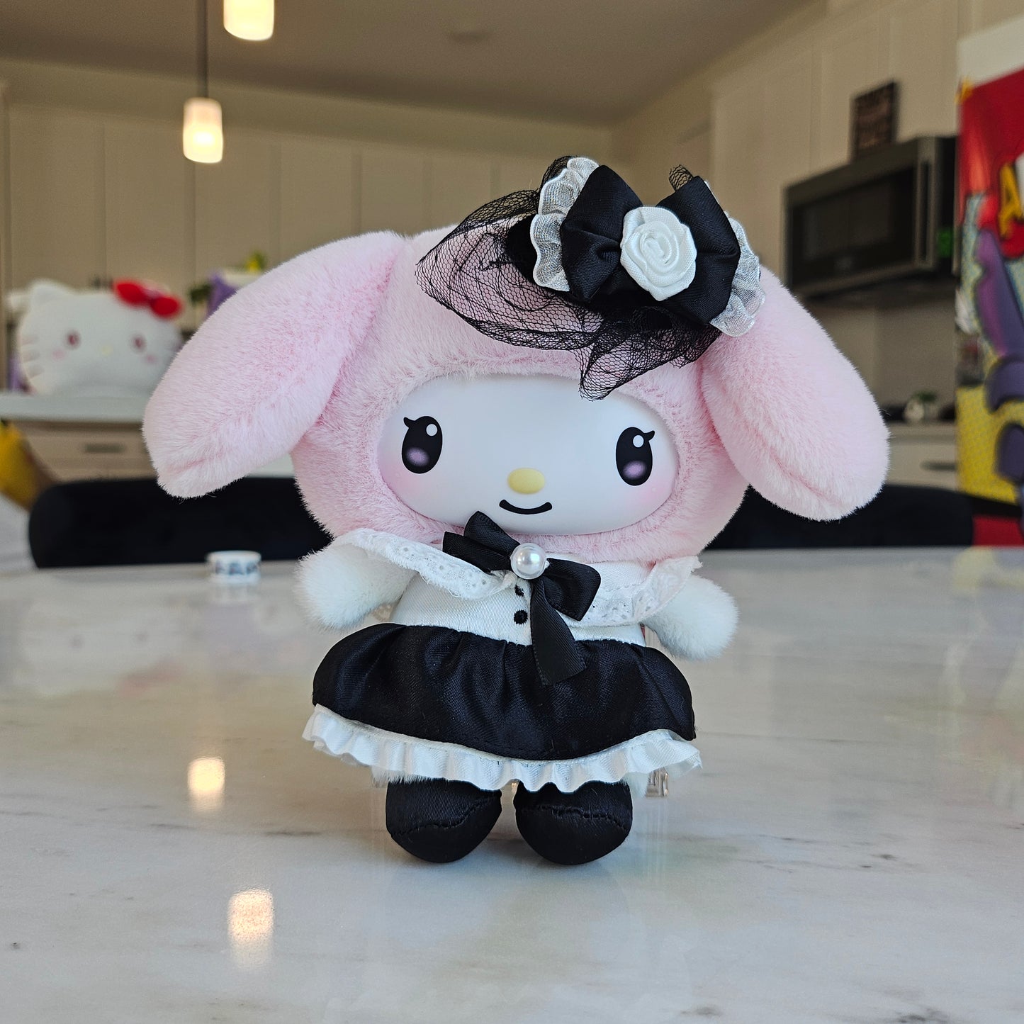 pink bunny fancy keychain