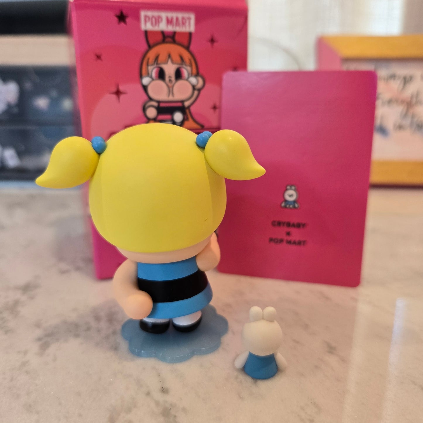 crying blue with bunny