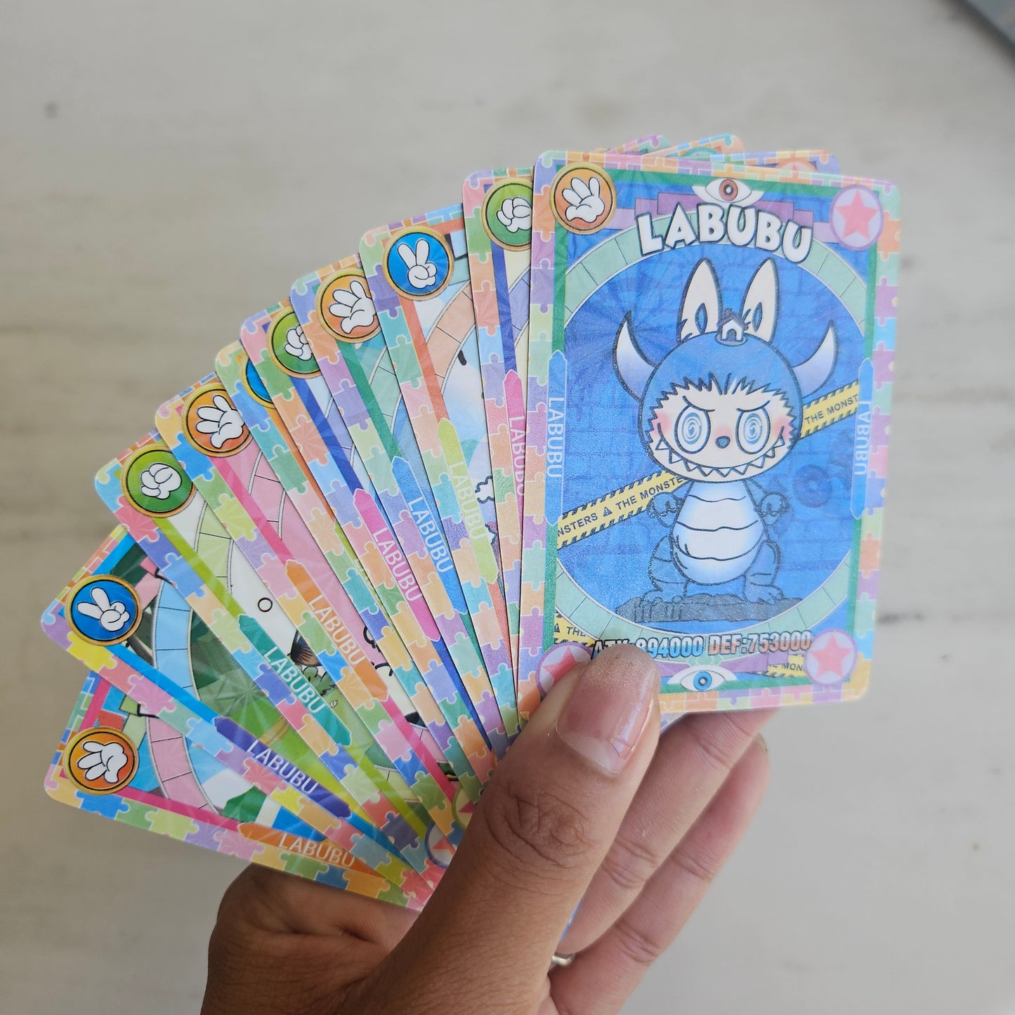 10 trading cards