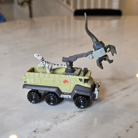 mini velociraptors + truck