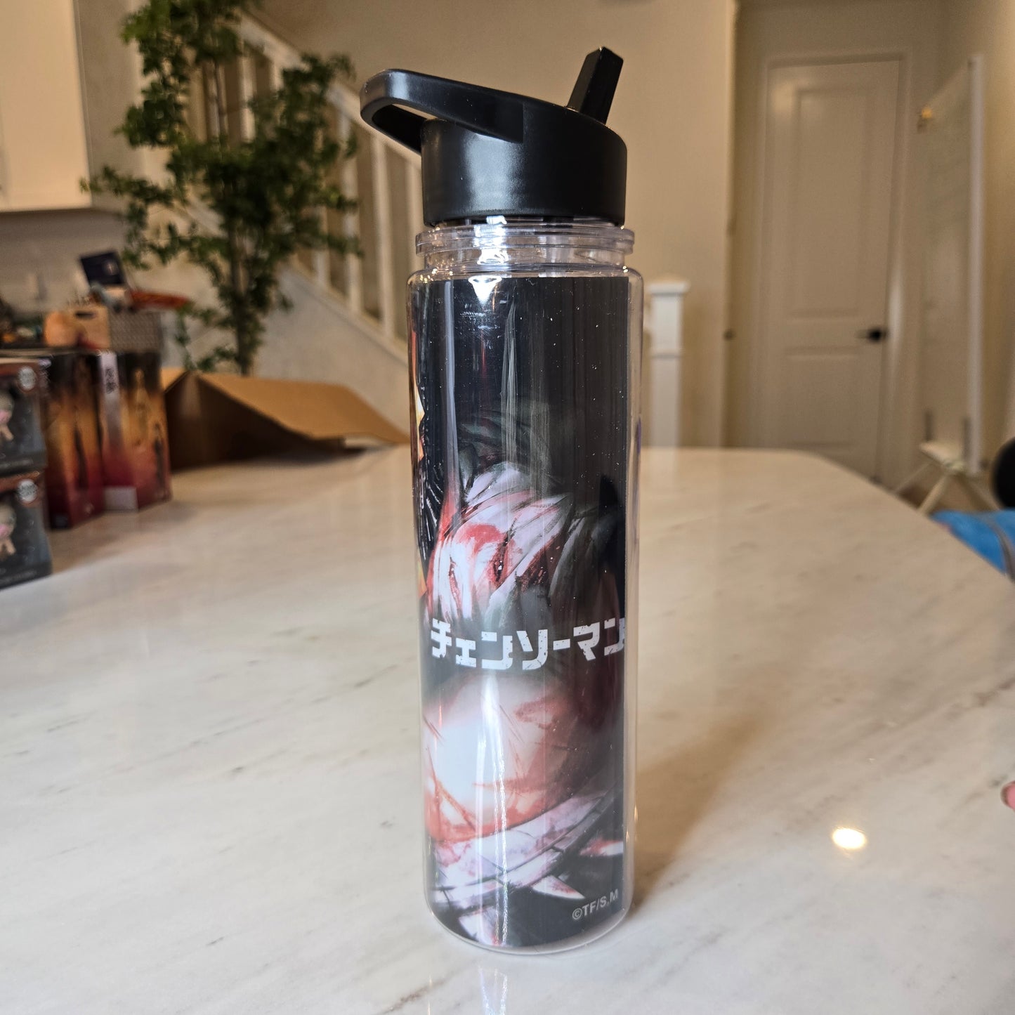 chainsaw man water bottle