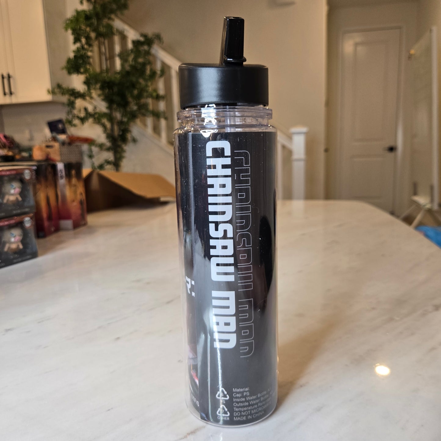 chainsaw man water bottle