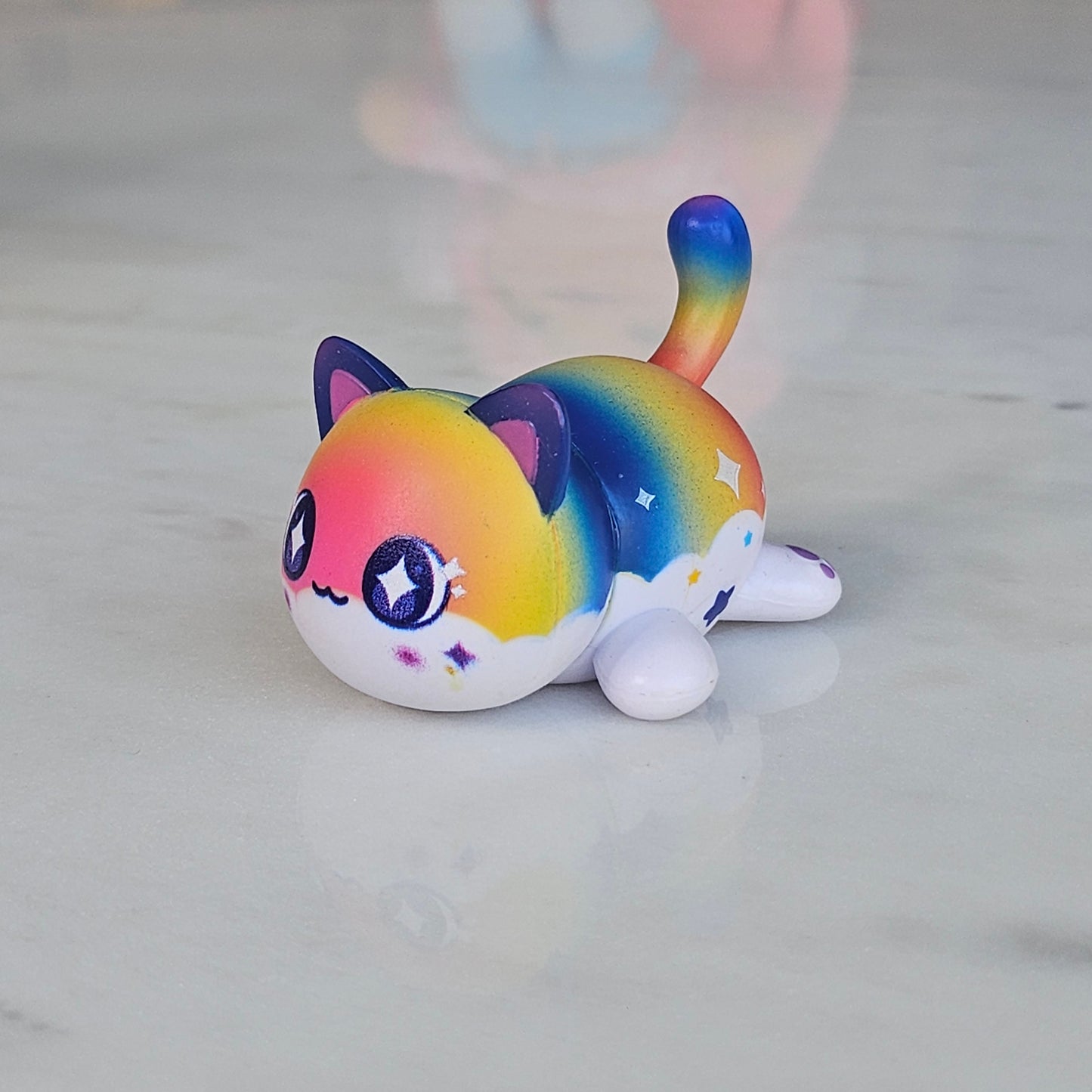 rainbow aphmau cat figure