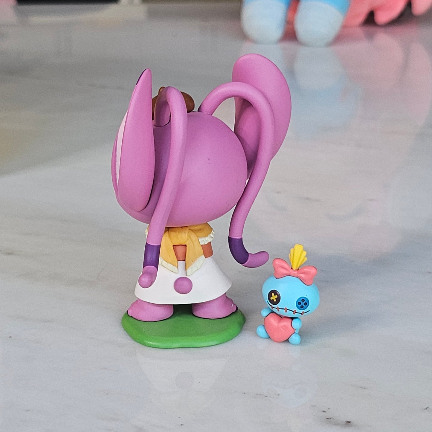 dressed up pink dog popmart figure