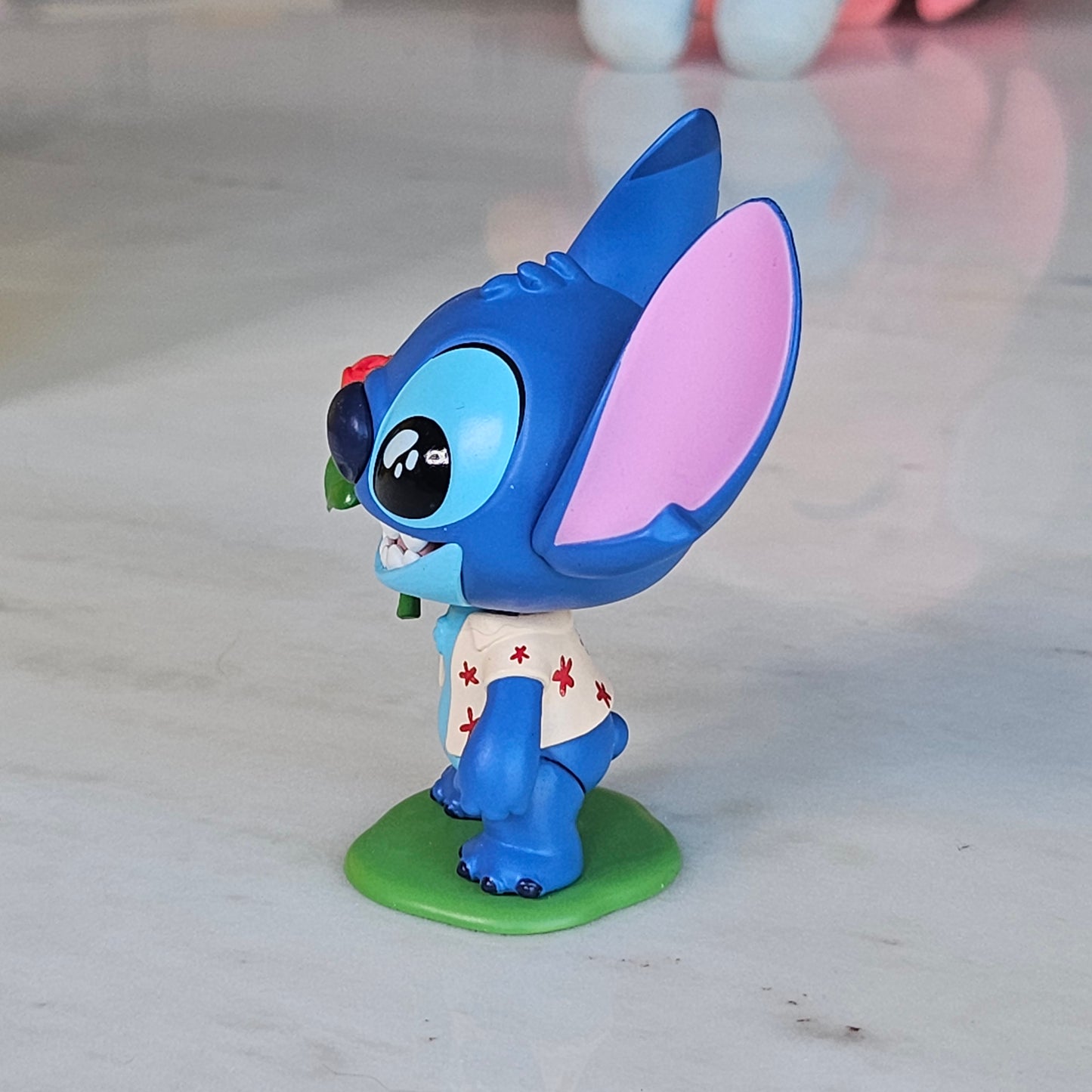 blue dog with rose popmart figure