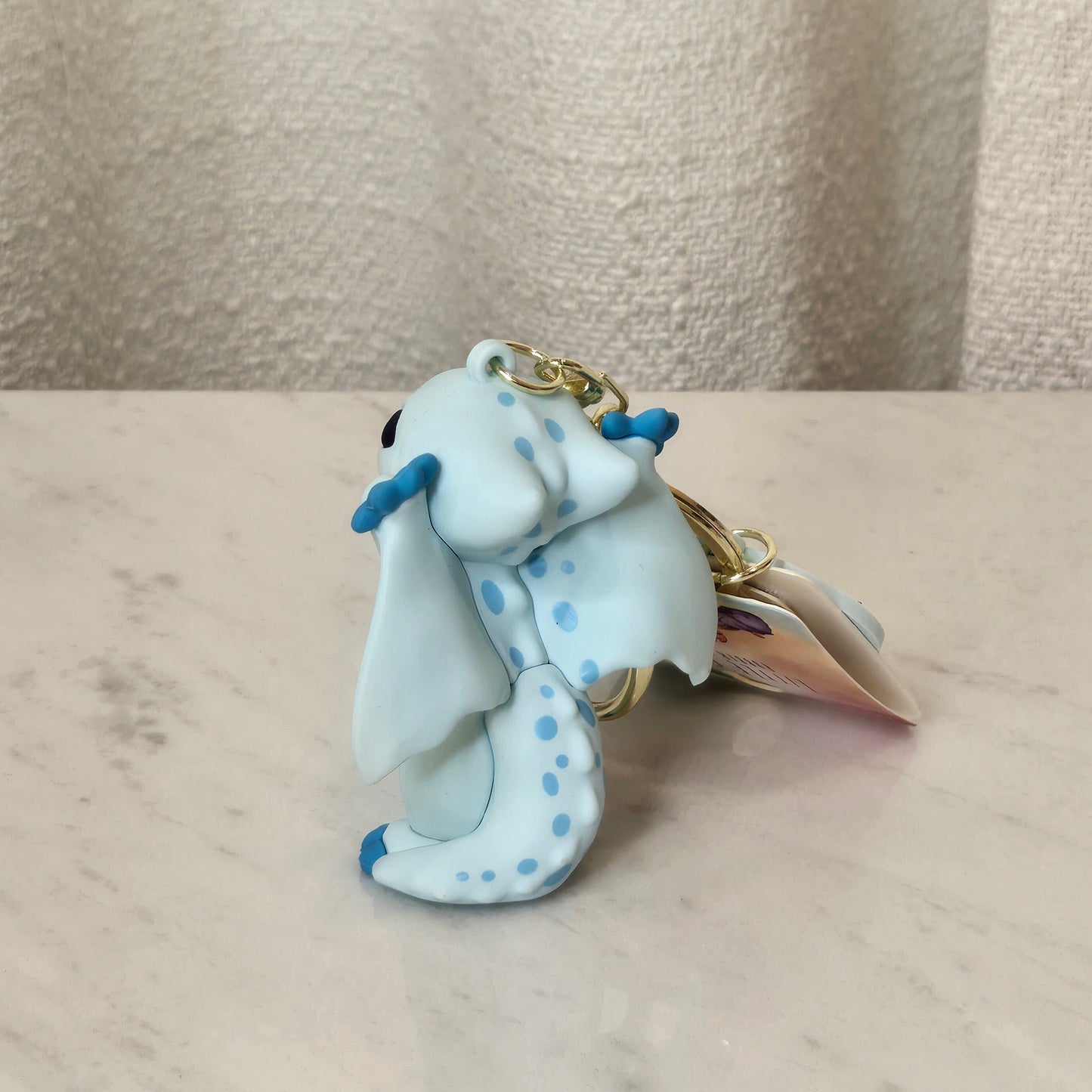 dragon keychain (light blue)