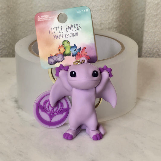dragon keychain (purple)