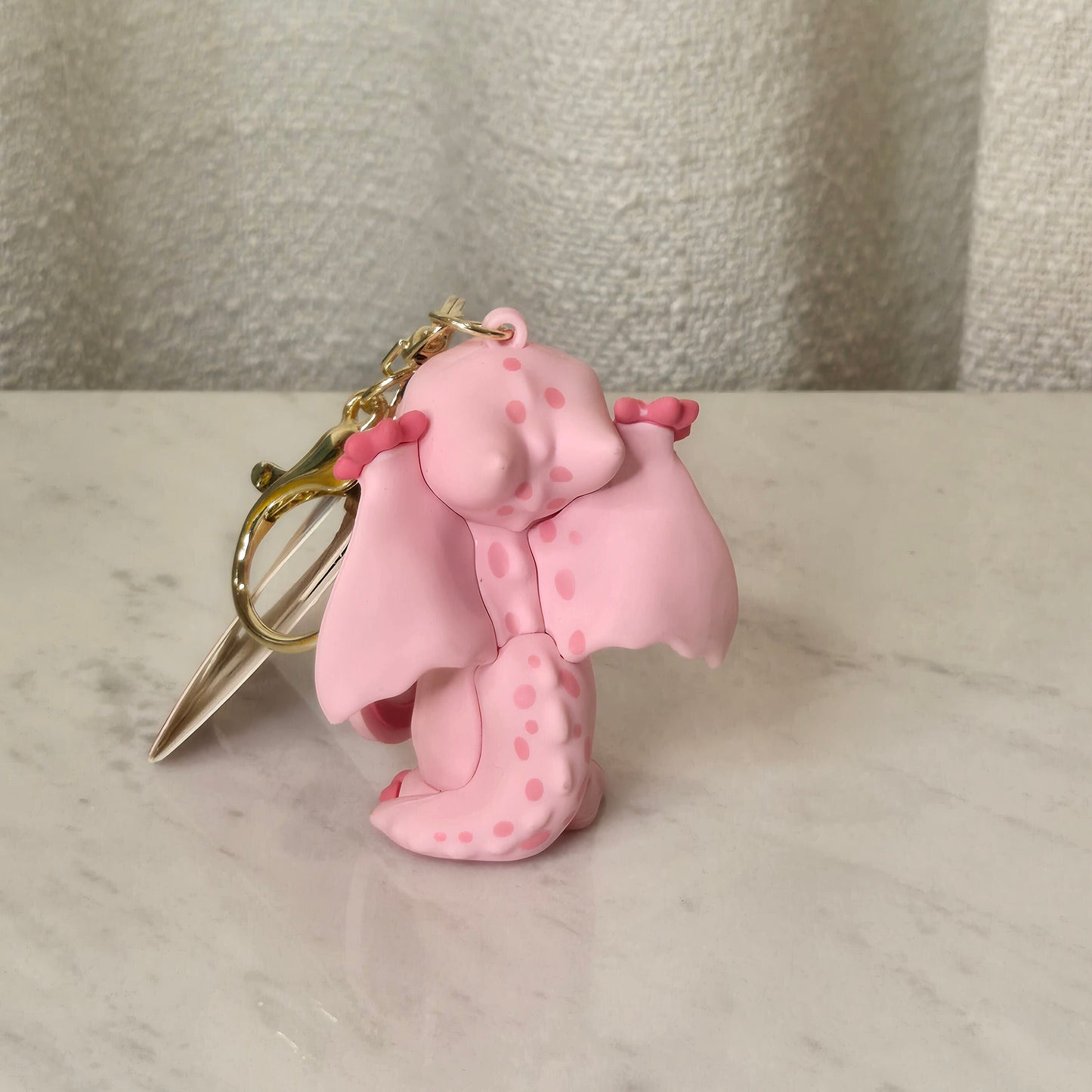 dragon keychain (pink)