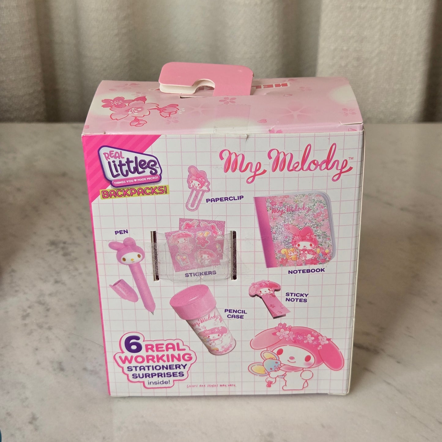 pink bunny mini backpack (in box)