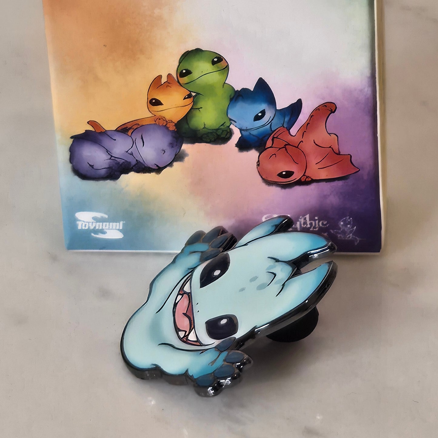 light blue dragon pin