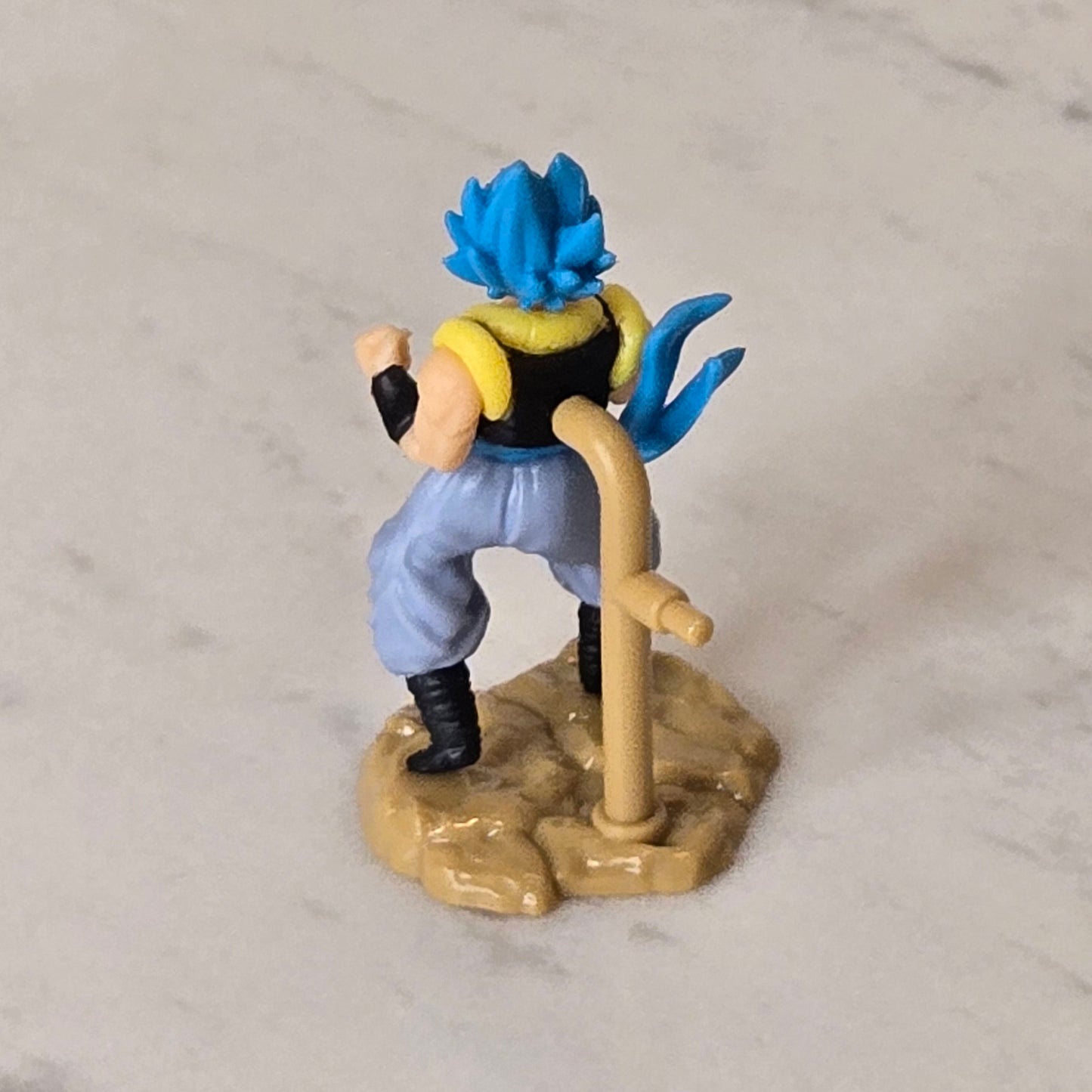 blue hair dragonball z microfigure