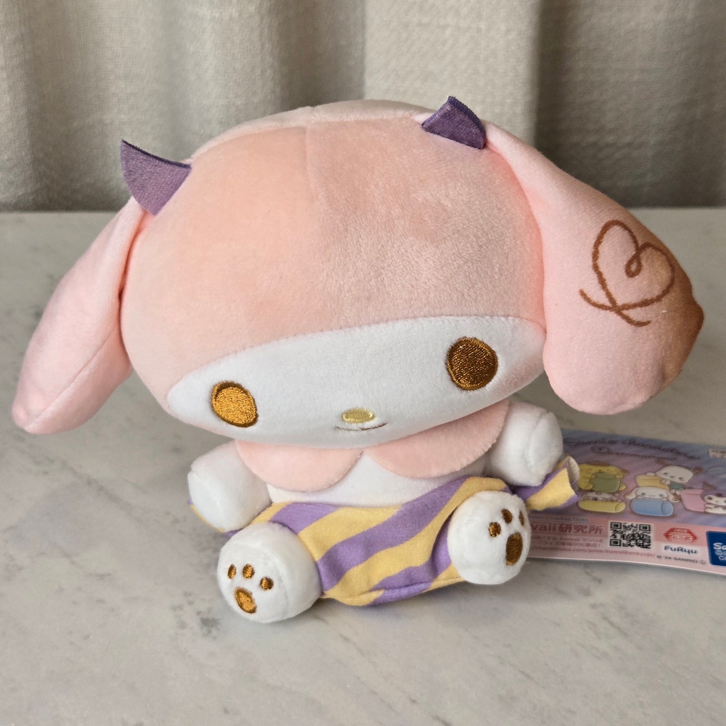 pink bunny plushie