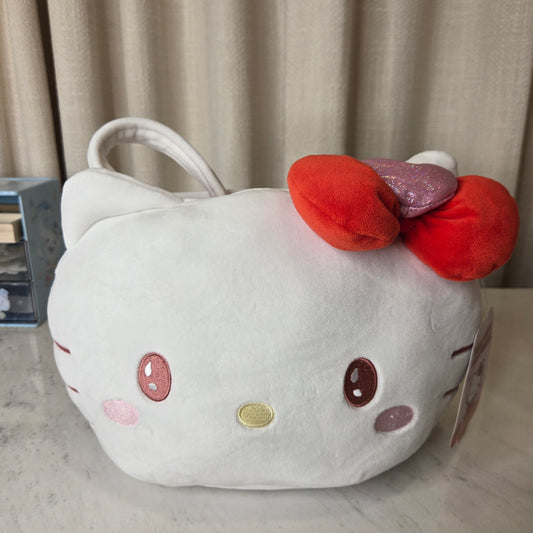 white cat goodie basket