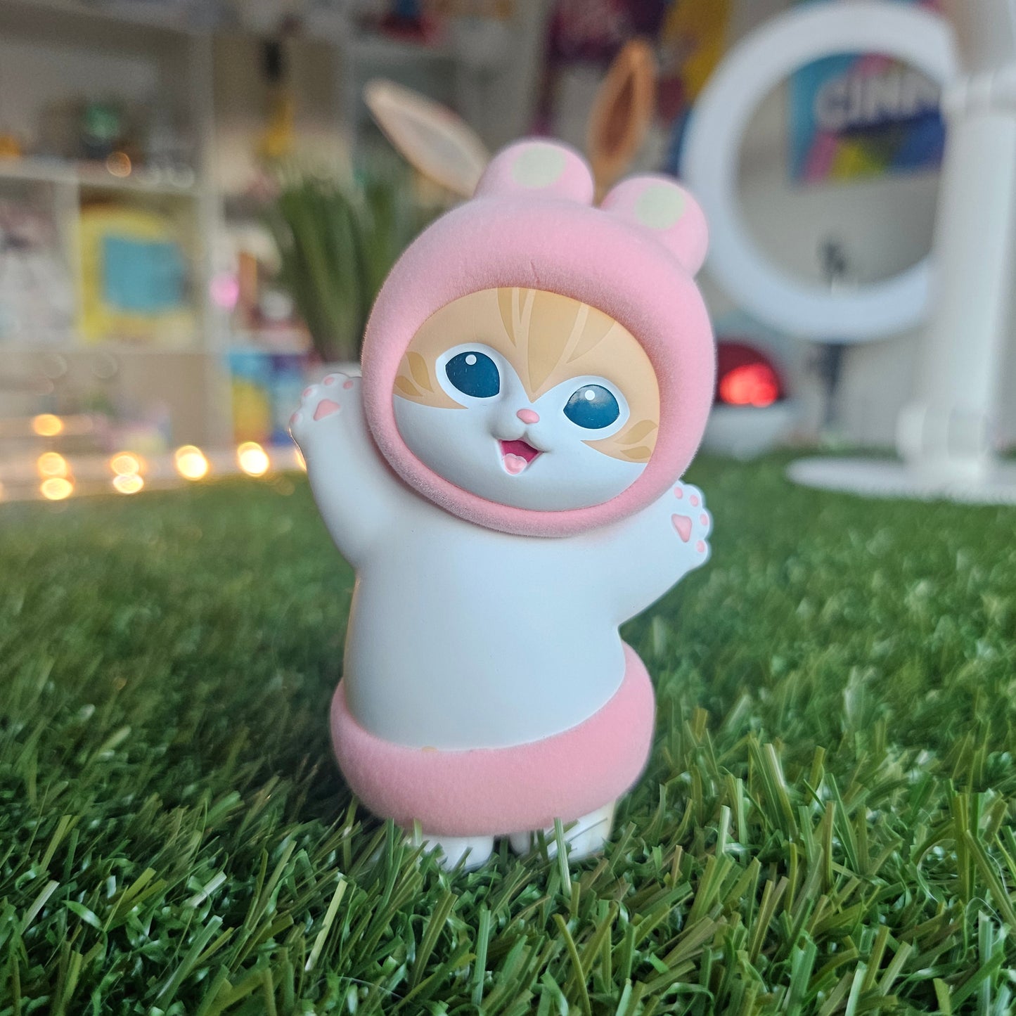 pink rabbit mofusand cat