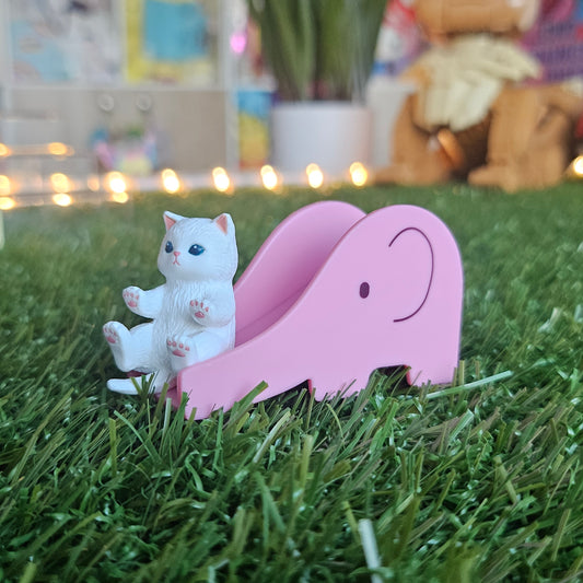pink slide mofusand cat