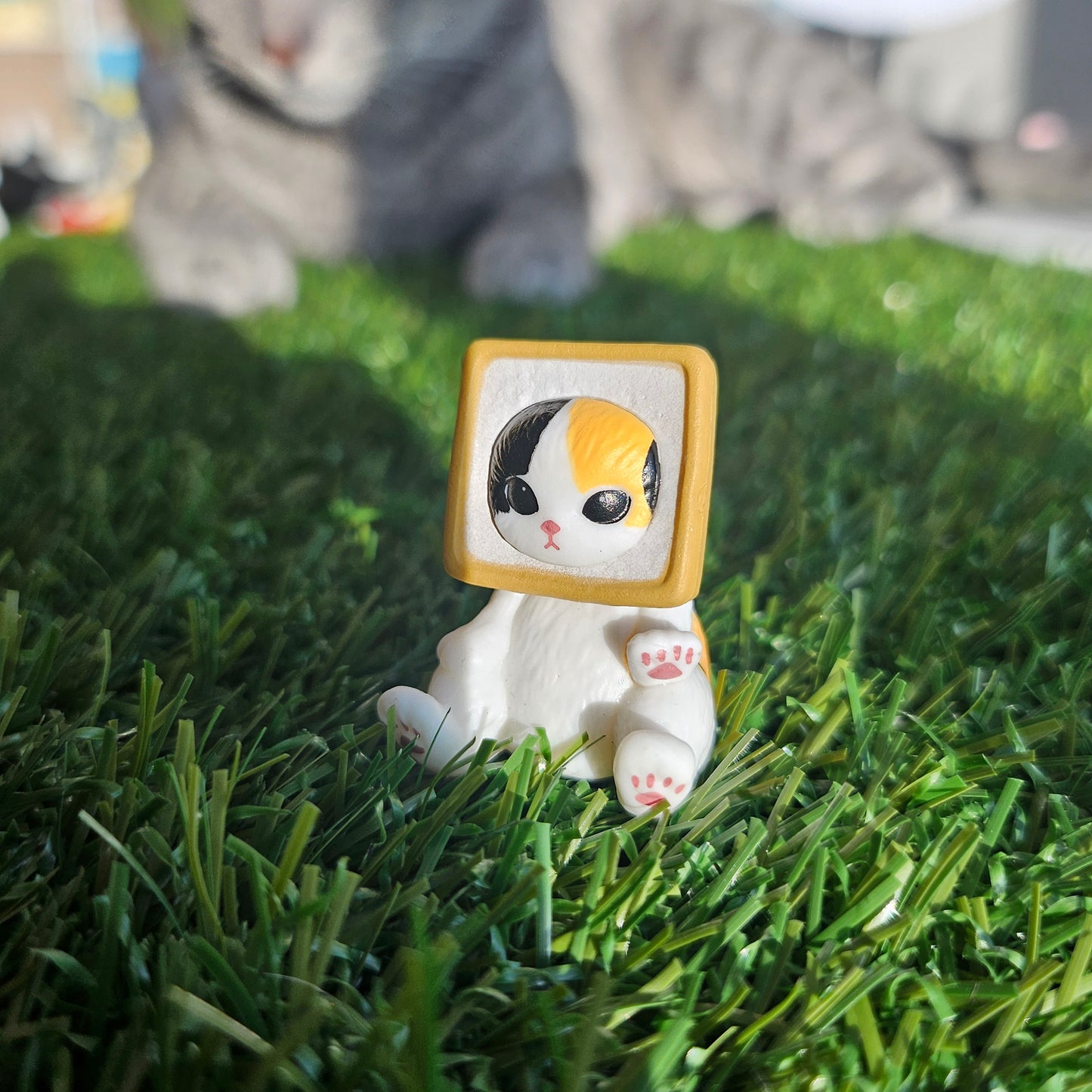 square bread mofusand cat