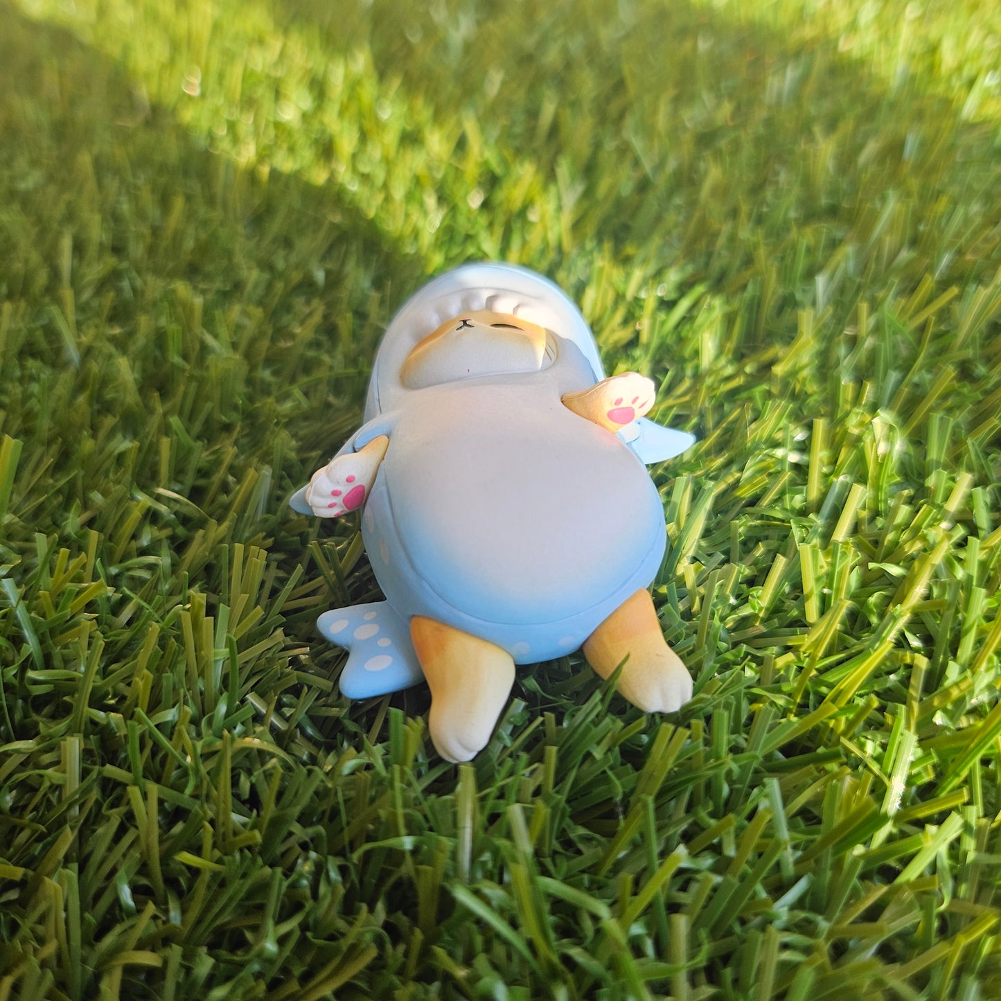 sleeping whale meow mofusand cat