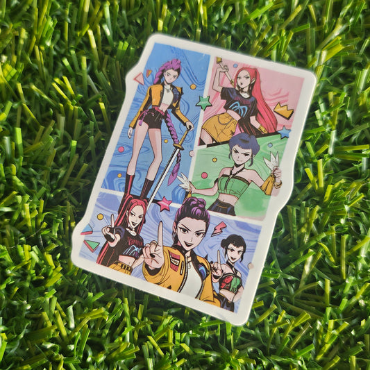 colorful huntrix sticker