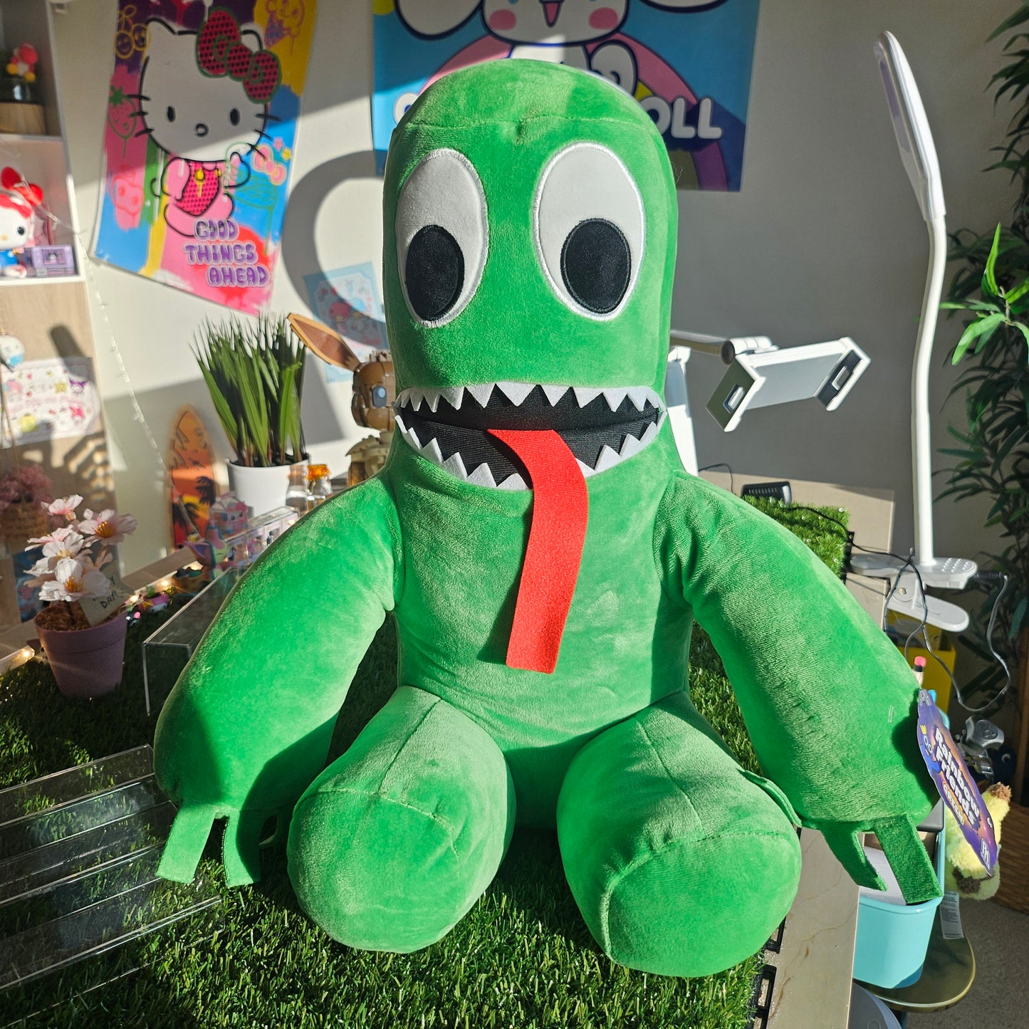 jumbo green plushie