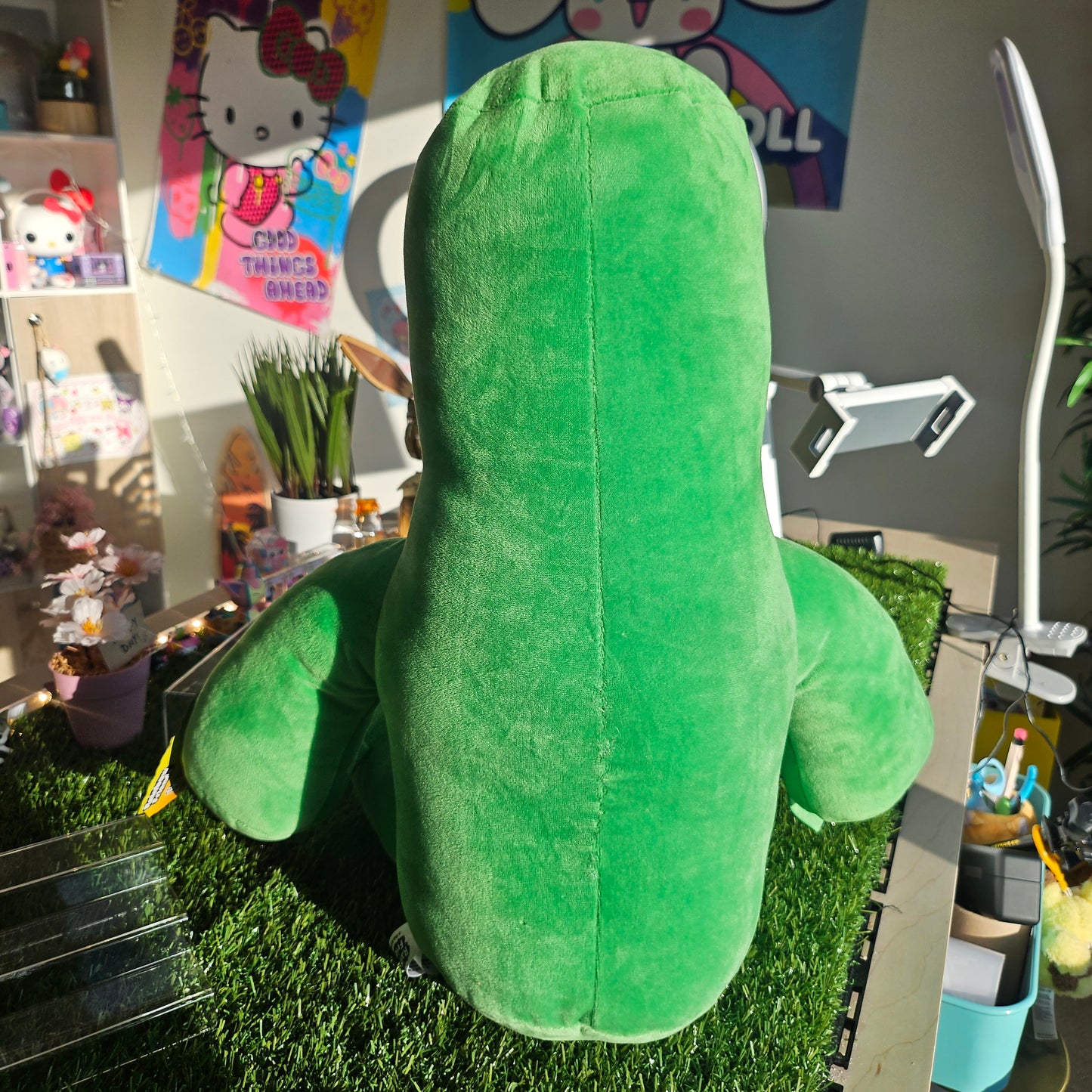 jumbo green plushie