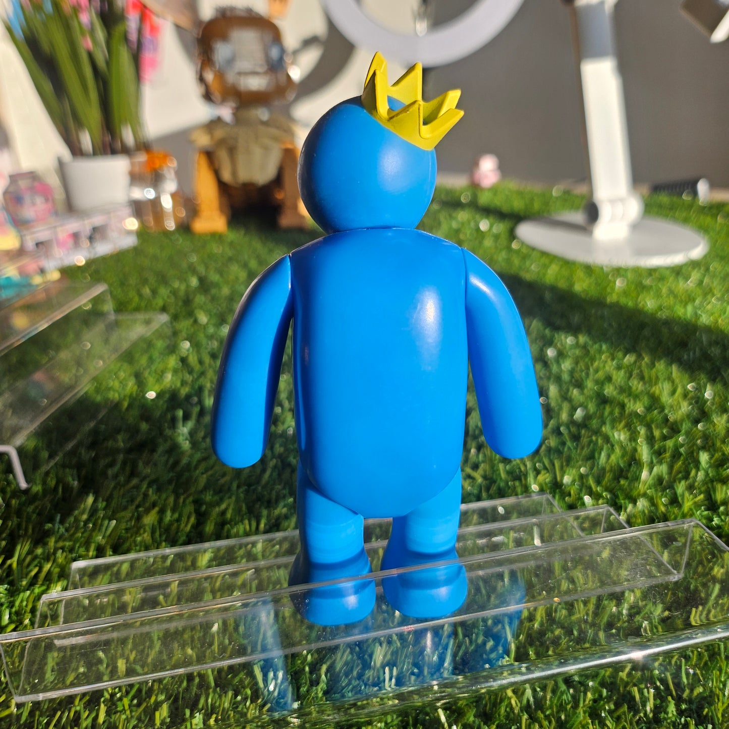 blue action figure
