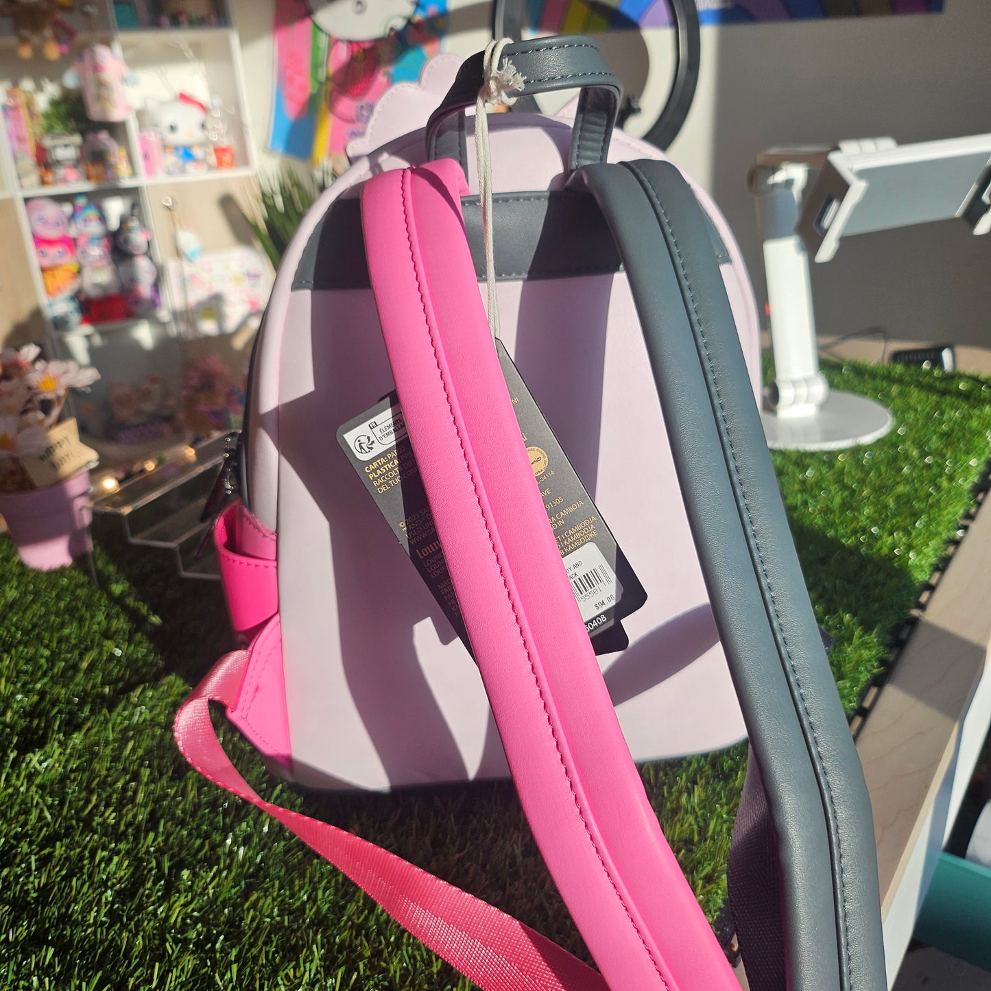 cheeky + pink bunny backpack