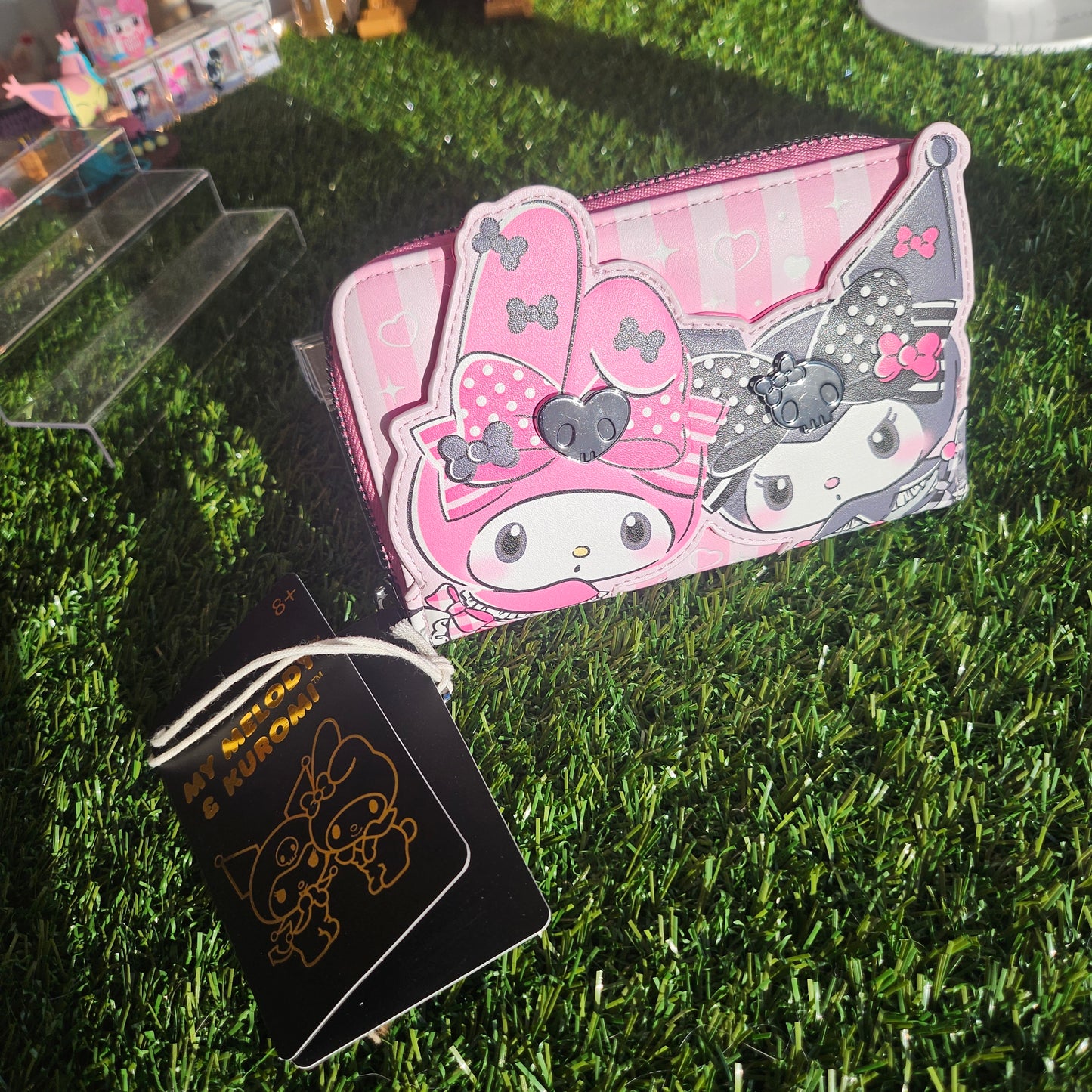 cheeky + pink bunny wallet