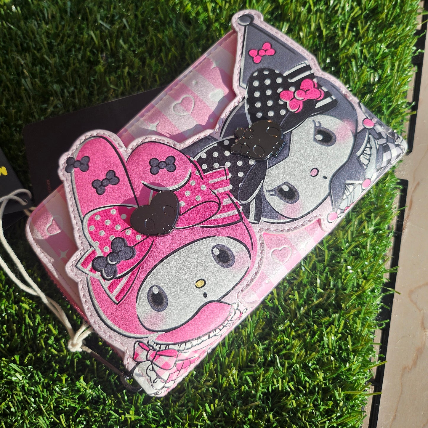 cheeky + pink bunny wallet