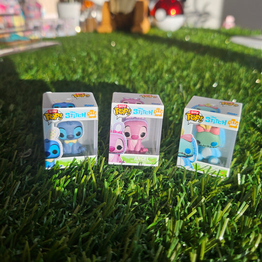 set of 3 blue dog mini pops