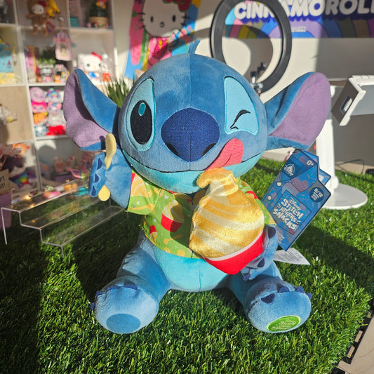 blue dog eating dole whip plushie