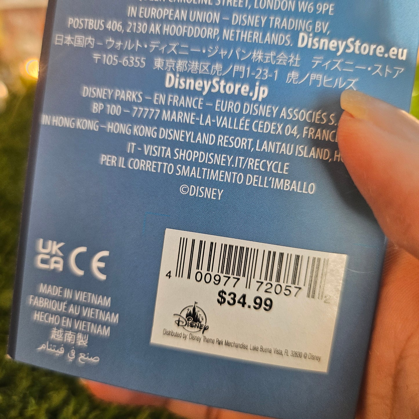 blue dog eating dole whip plushie