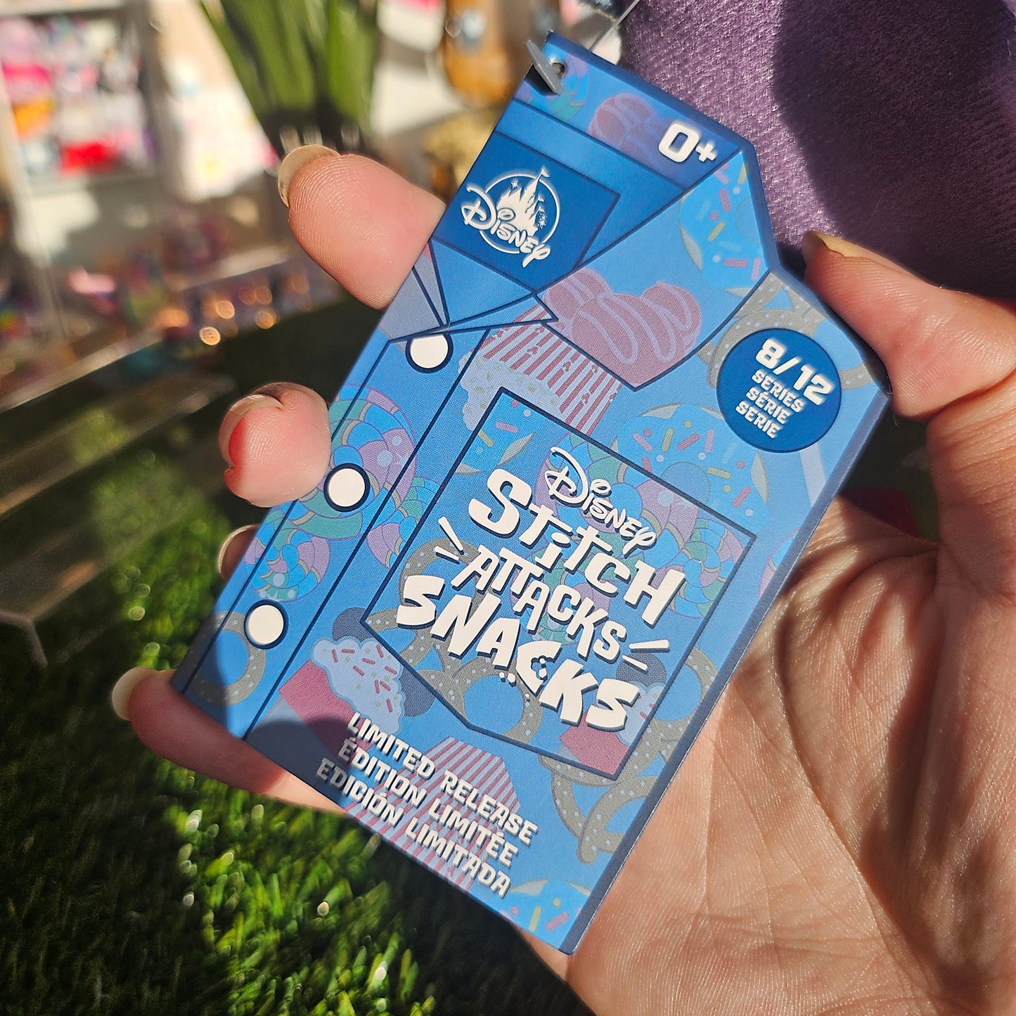 blue dog eating dole whip plushie